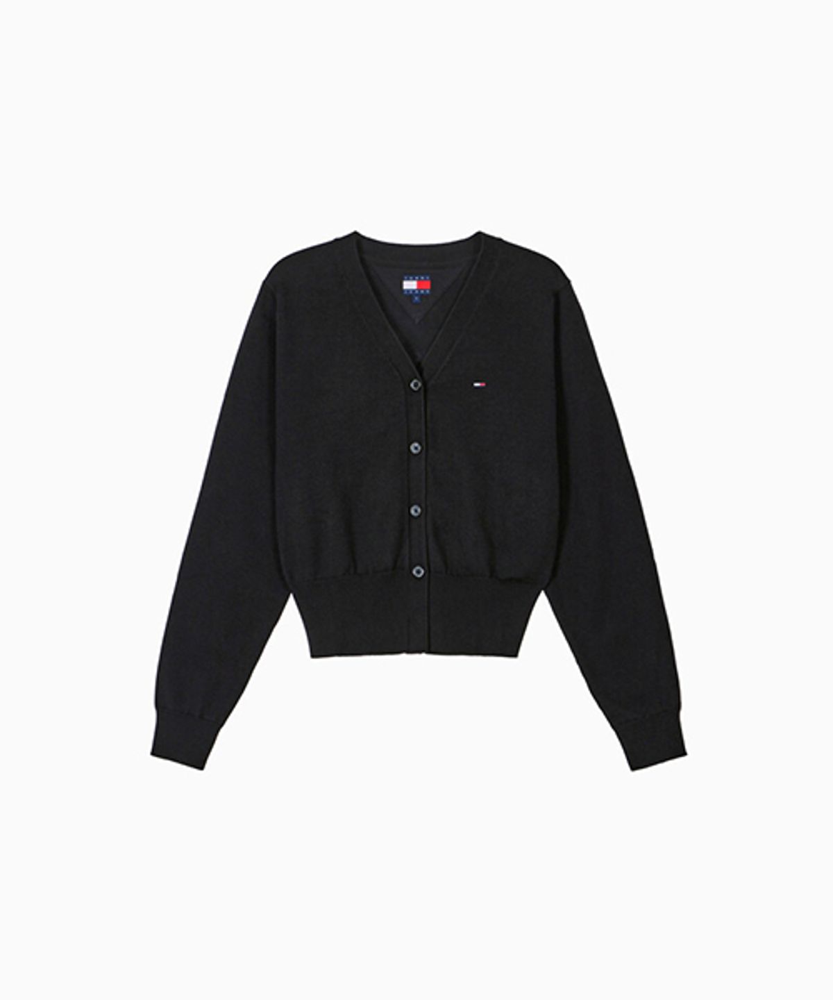 타미진스(TOMMY JEANS) 에센셜 브이넥 가디건 (T32G0KCD11TWT2BDS)