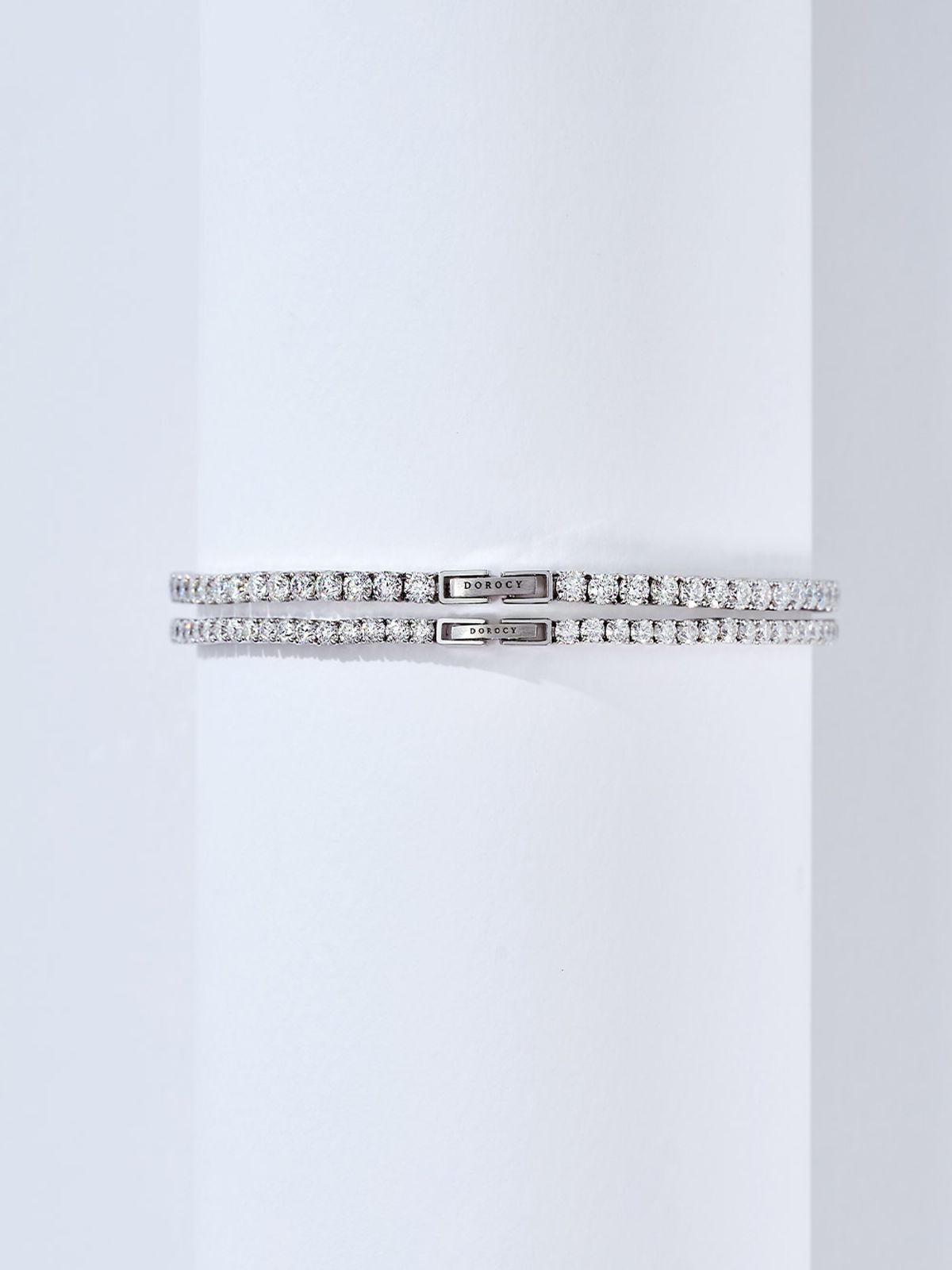 도로시(DOROCY) 14k 모이사나이트 테니스 팔찌 (2mm/2.5mm)