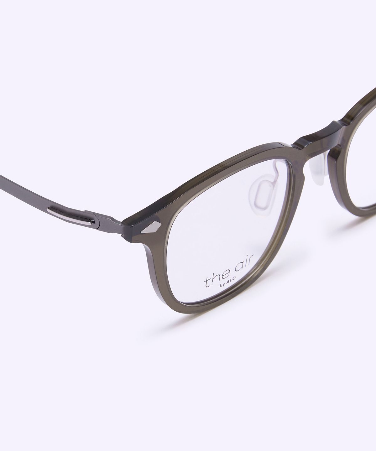 알로아이웨어(ALO EYEWEAR) [The air] AL5511 1310G 아넬 라이트 초경량 안경테 카키 블루라이트 렌즈 선택
