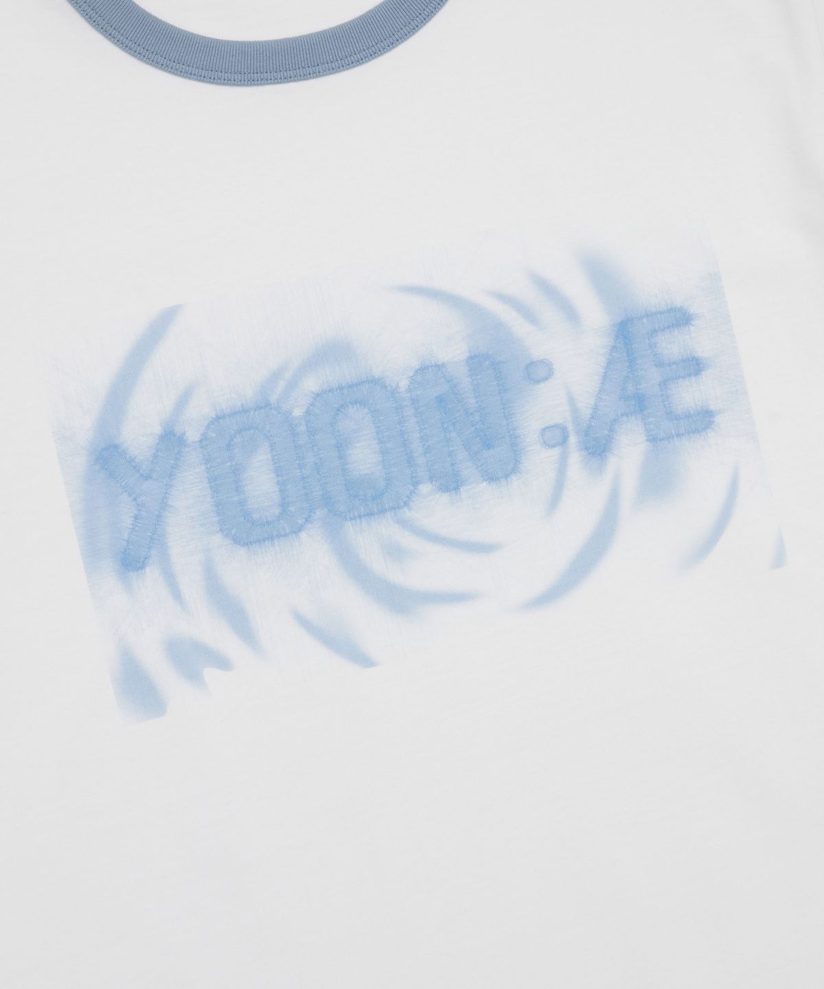 윤 애(YOON AE) Yoon:AE Logo Ringer T-Shirt (Sky Blue)