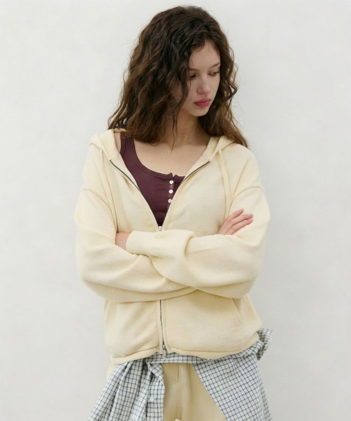 시티브리즈(CITYBREEZE) 스몰 심볼 로고 후드 집업_3COLORS