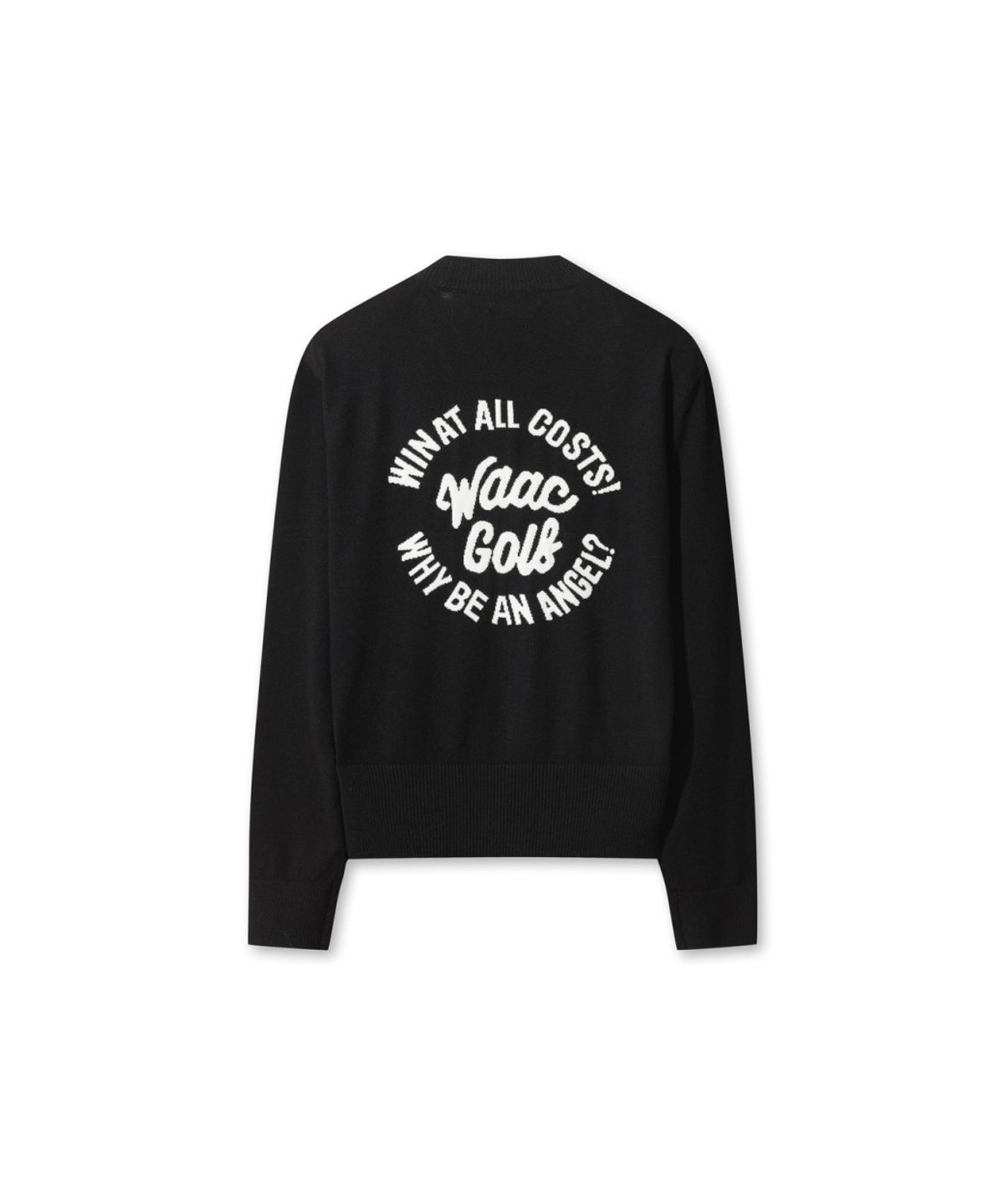 왁(WAAC) WAACKY V-neck Cardigan WWWAS26104BKX