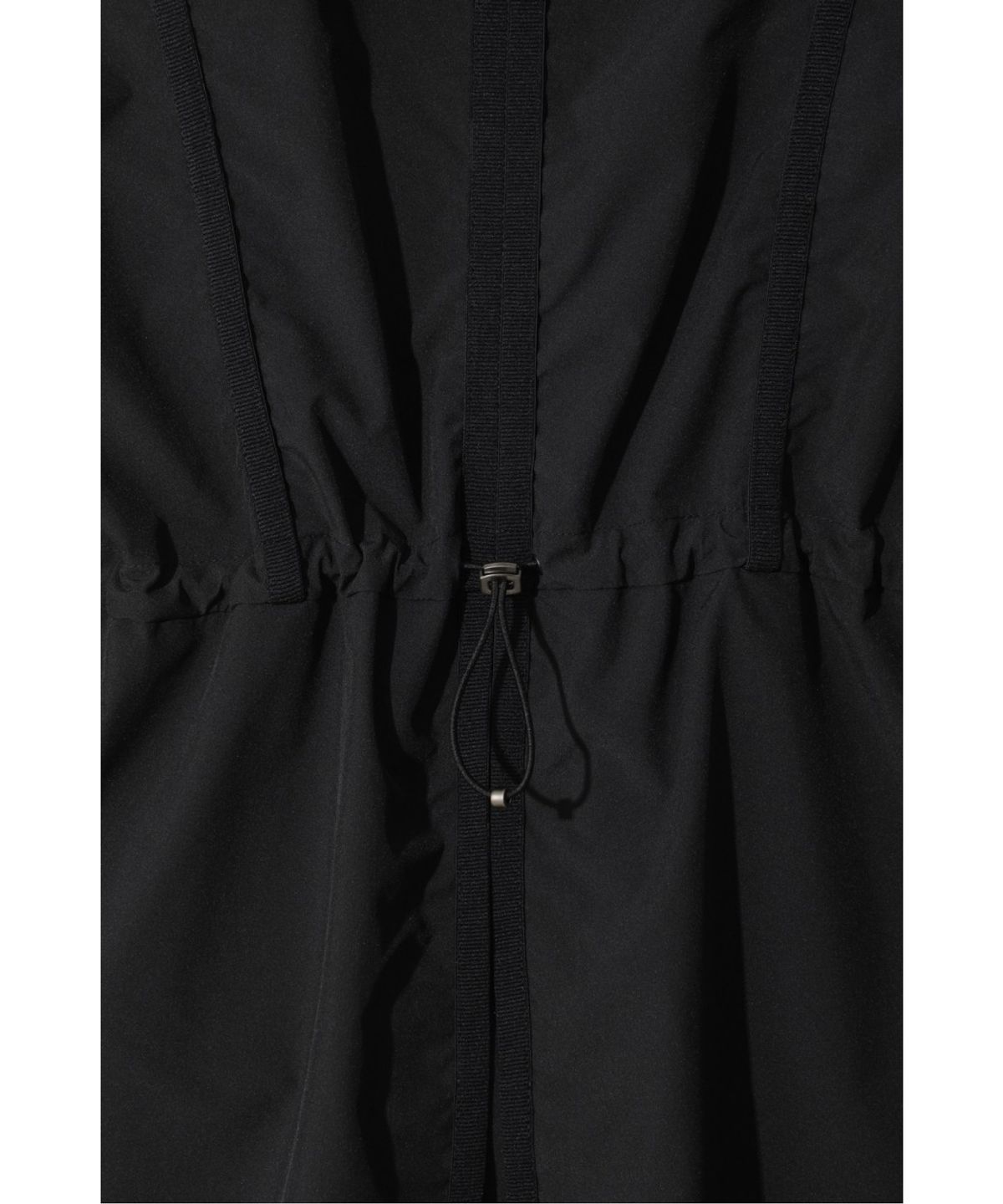 왁(WAAC) Long shirring Jacket WWUAS26106BKX