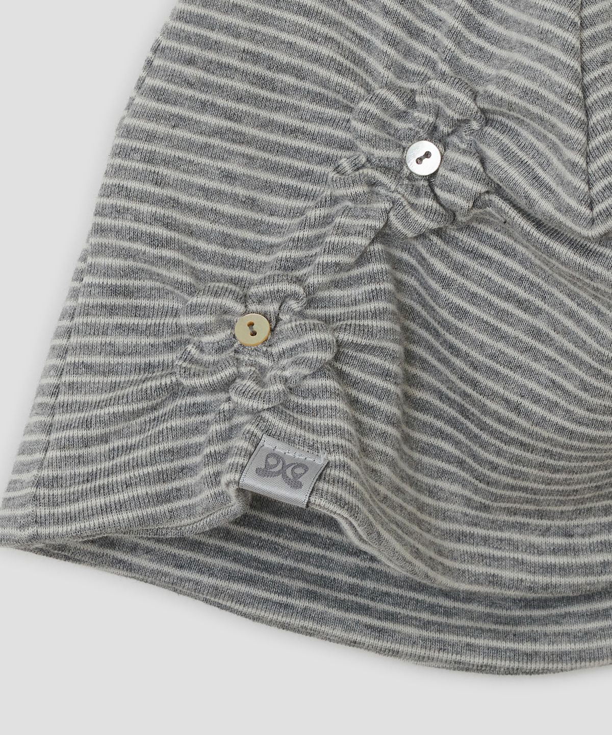 타입서비스(TYPESERVICE) Flower Button Beanie [Gray]