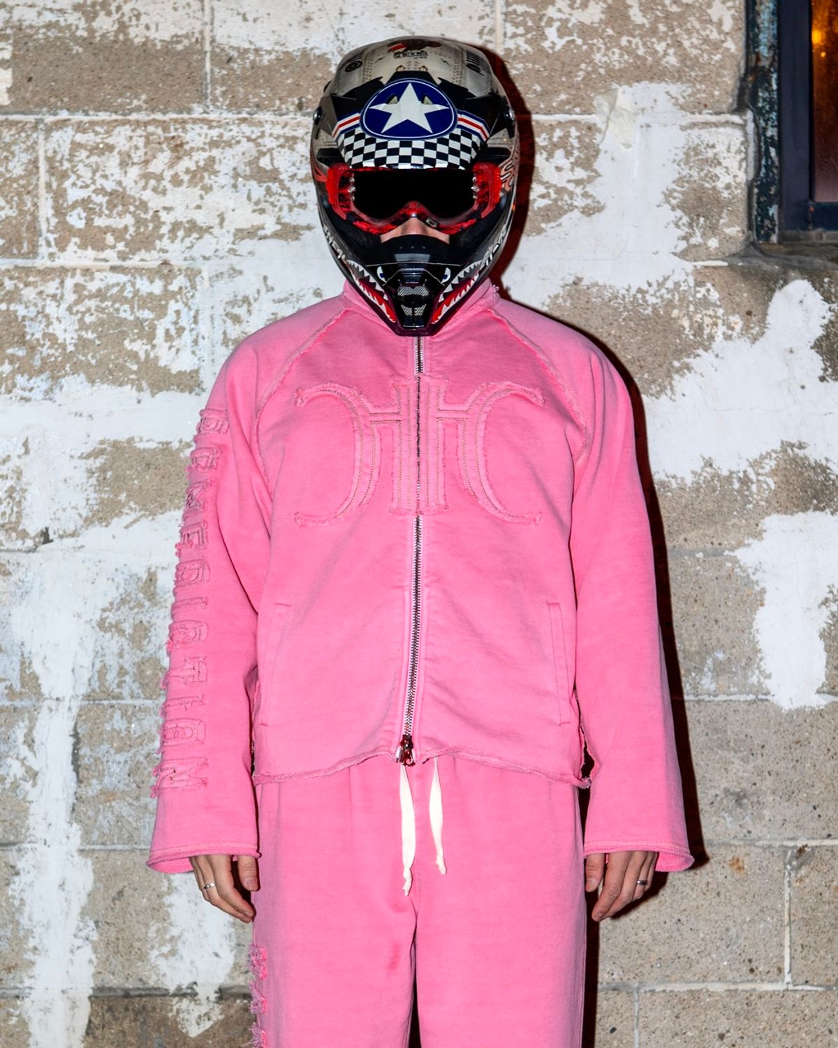 하드코어 러버(HARDCORE LOVER) Raw Heavy-fleece Zip-up PINK
