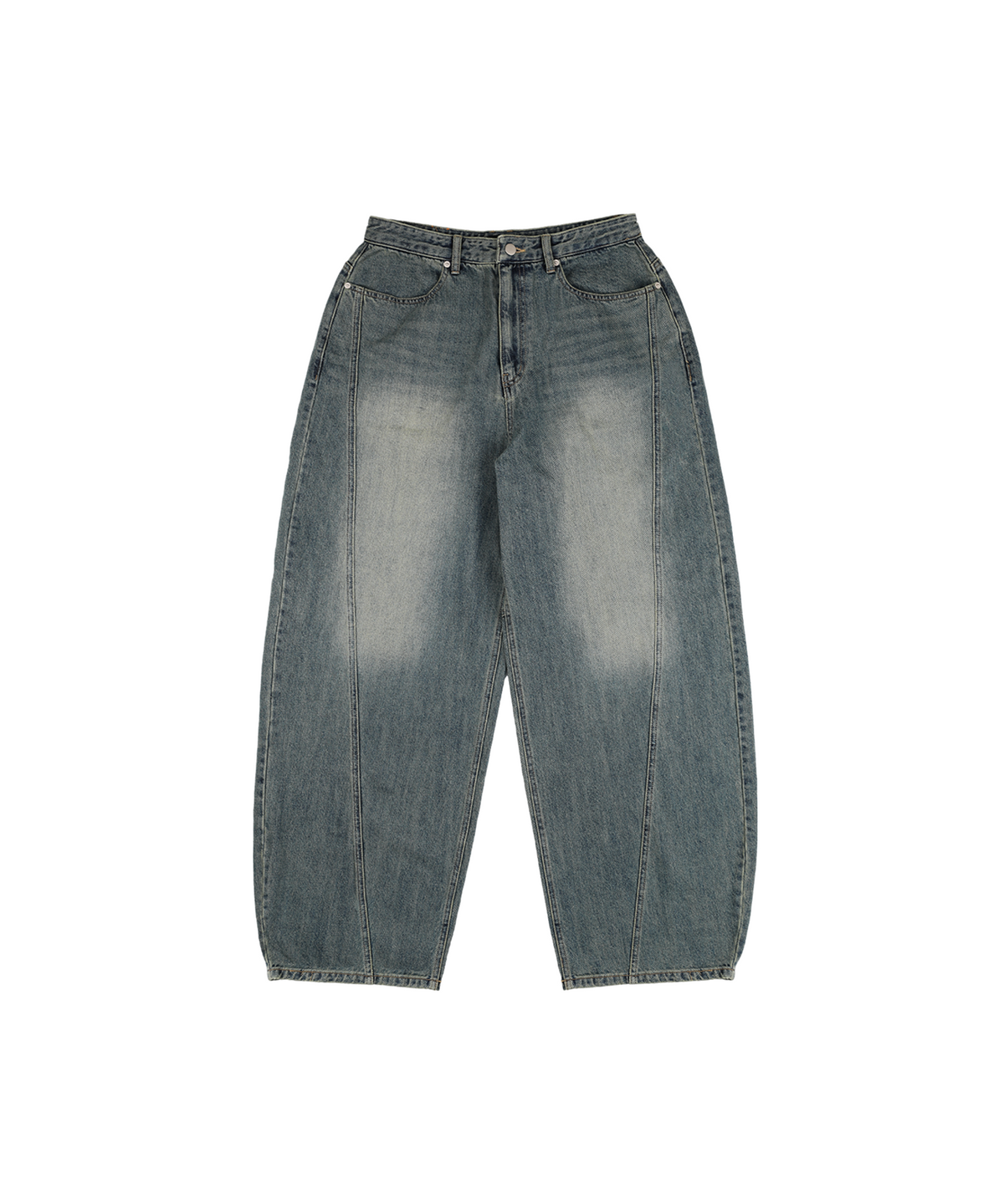 본엑스(BORNX) Washed Incision Denim Pants