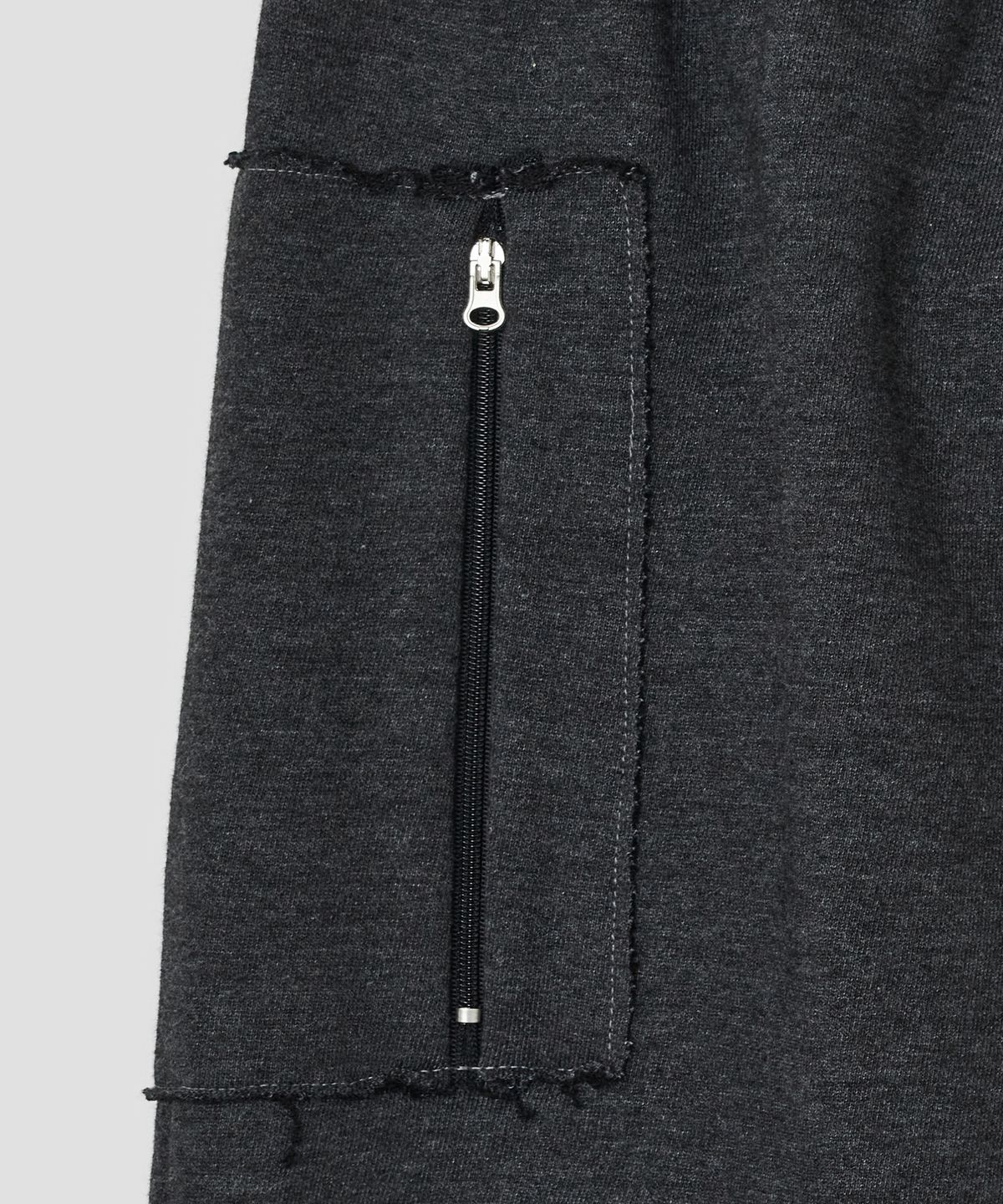 타입서비스(TYPESERVICE) Slit Pocket Jersey Skirt [Charcoal]