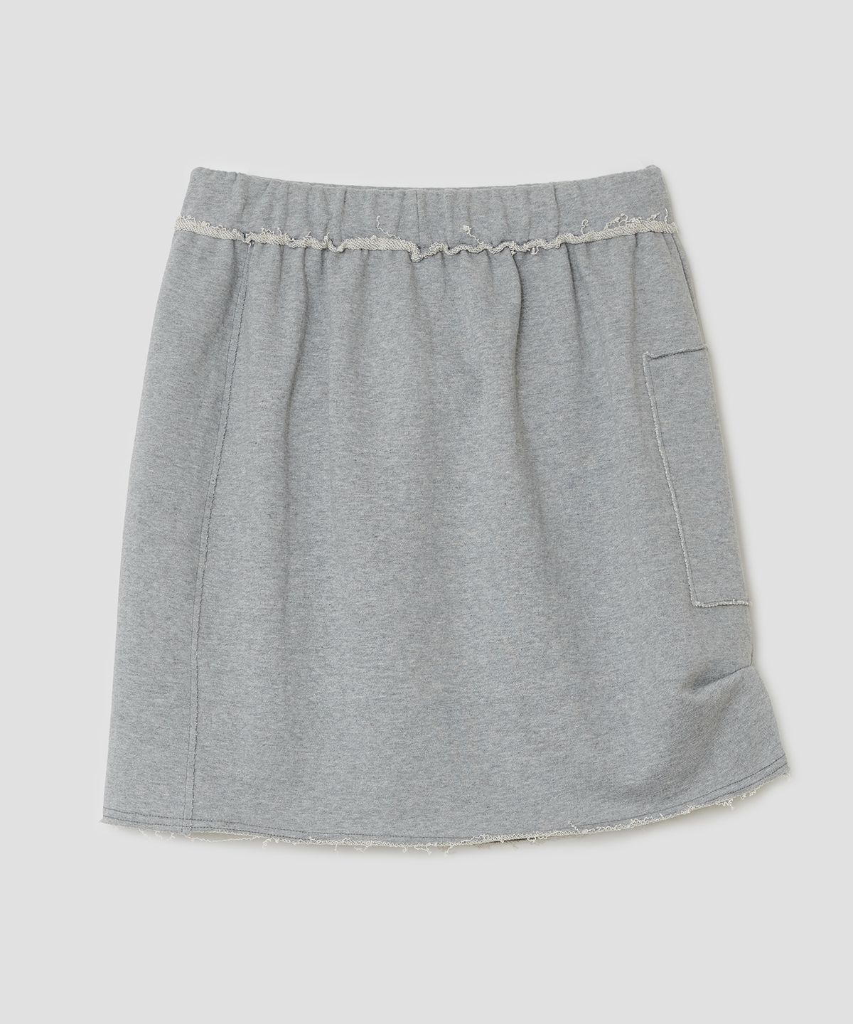 타입서비스(TYPESERVICE) Slit Pocket Jersey Skirt [Gray]
