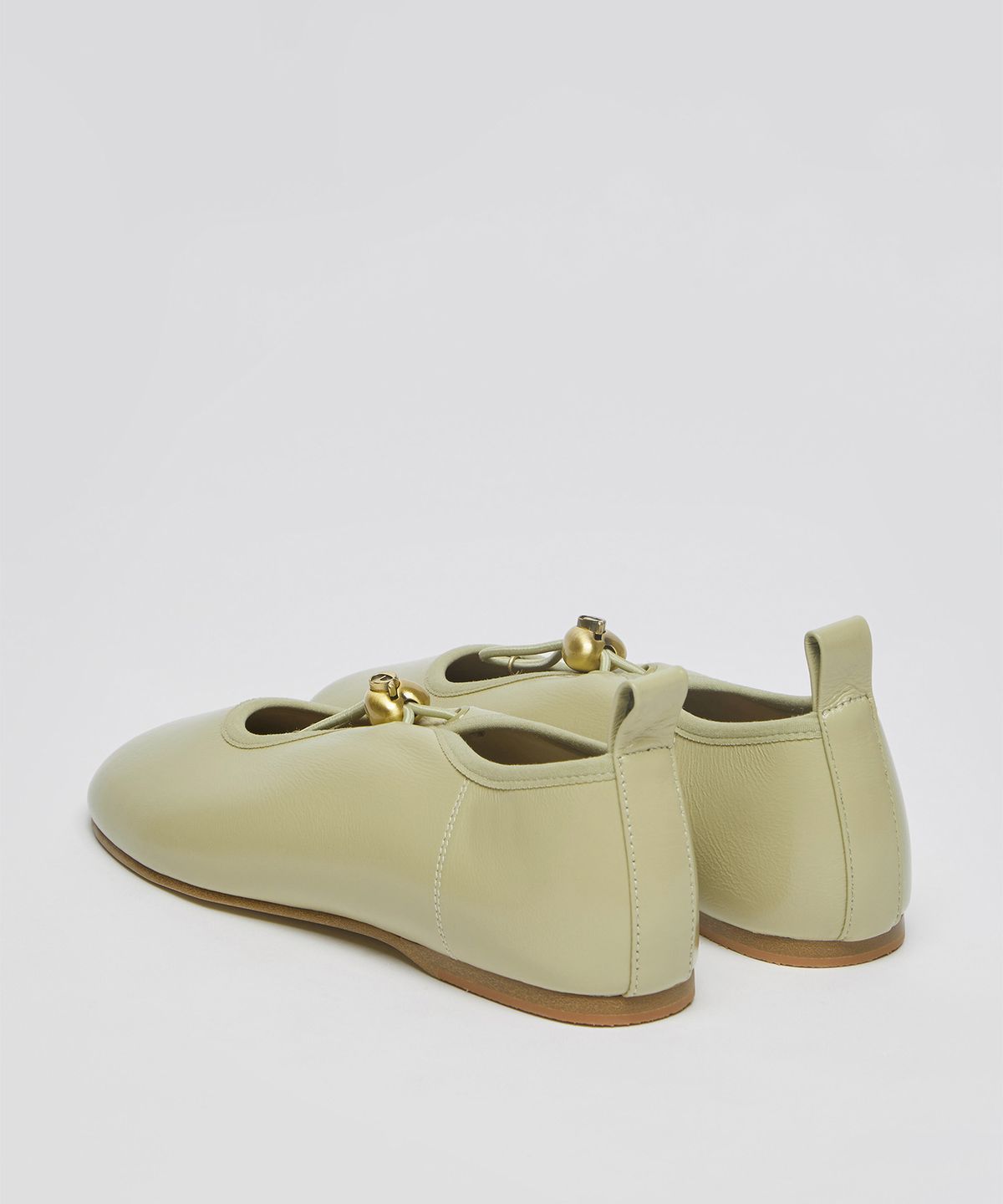 아카이브앱크(ARCHIVEPKE) Luv string flat(Glossy olive beige)_OK1DX26002GOB