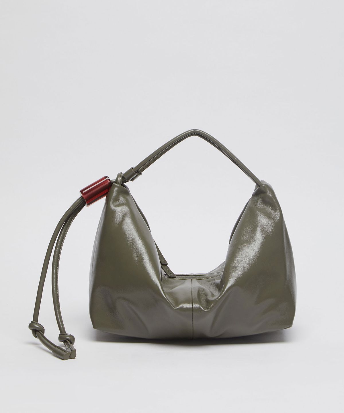 아카이브앱크(ARCHIVEPKE) Ridge shoulder bag(Glossy ivy grey)_OVBAX26004GGR