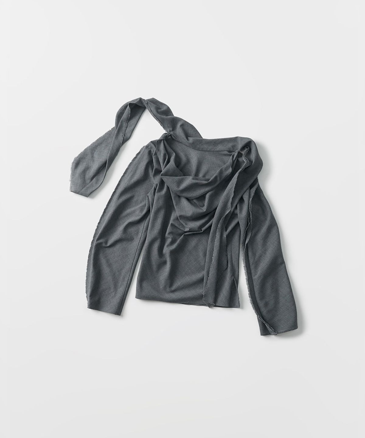 베르소(VERSO) Two-Way Scarf Fringed Blouse