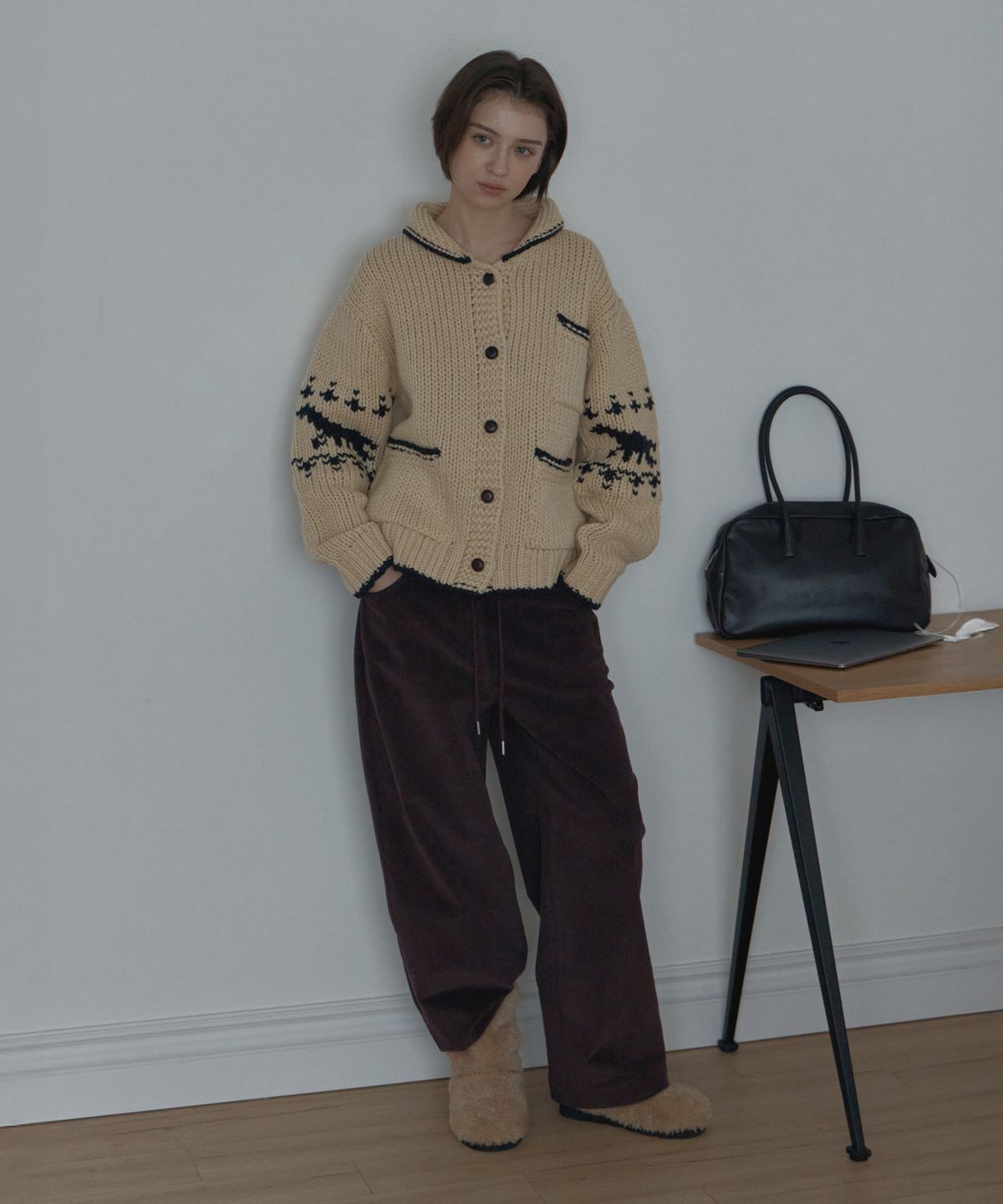 포에트서울(POETSEOUL) winter koichan cardigan_butter