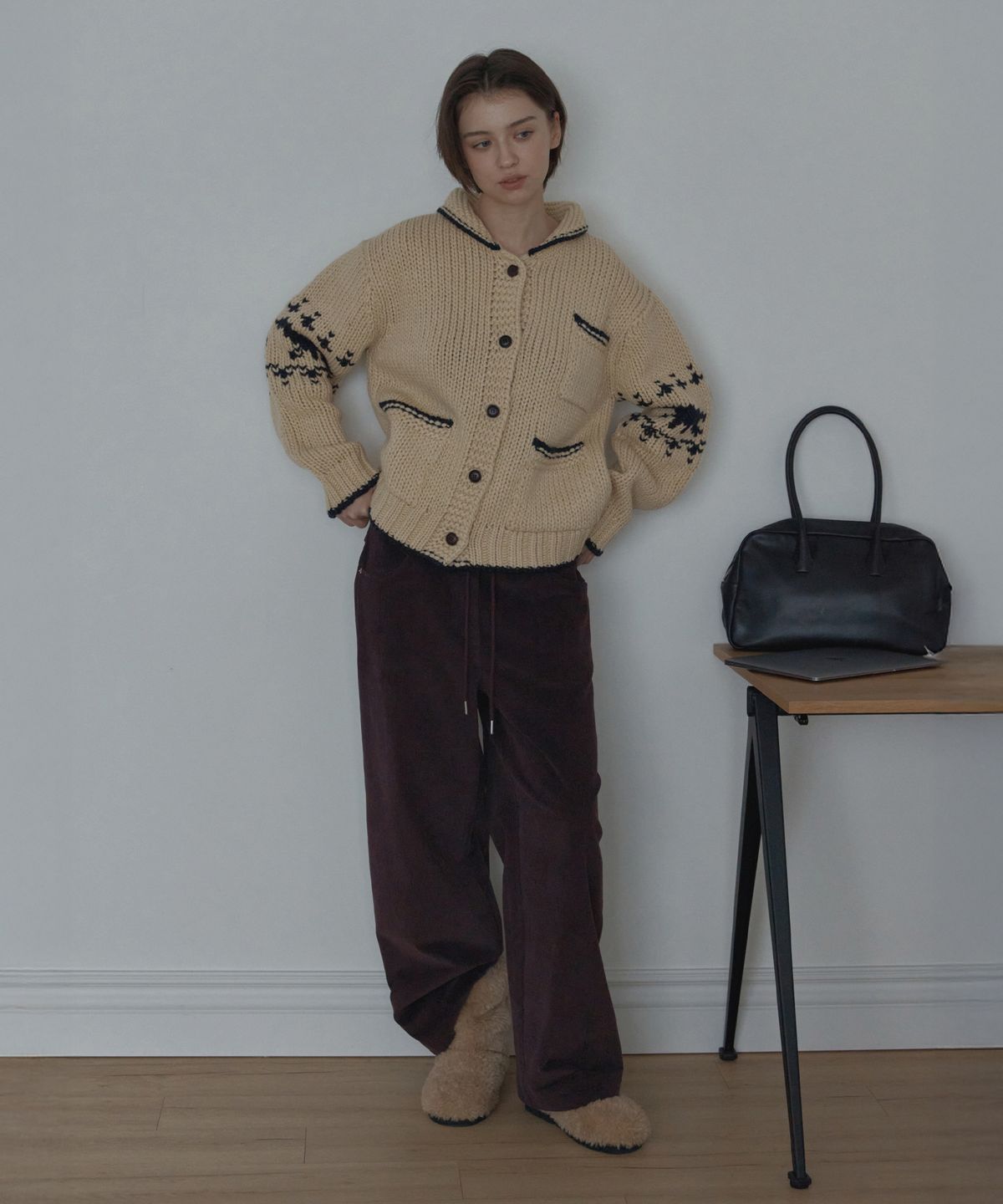 포에트서울(POETSEOUL) winter koichan cardigan_butter