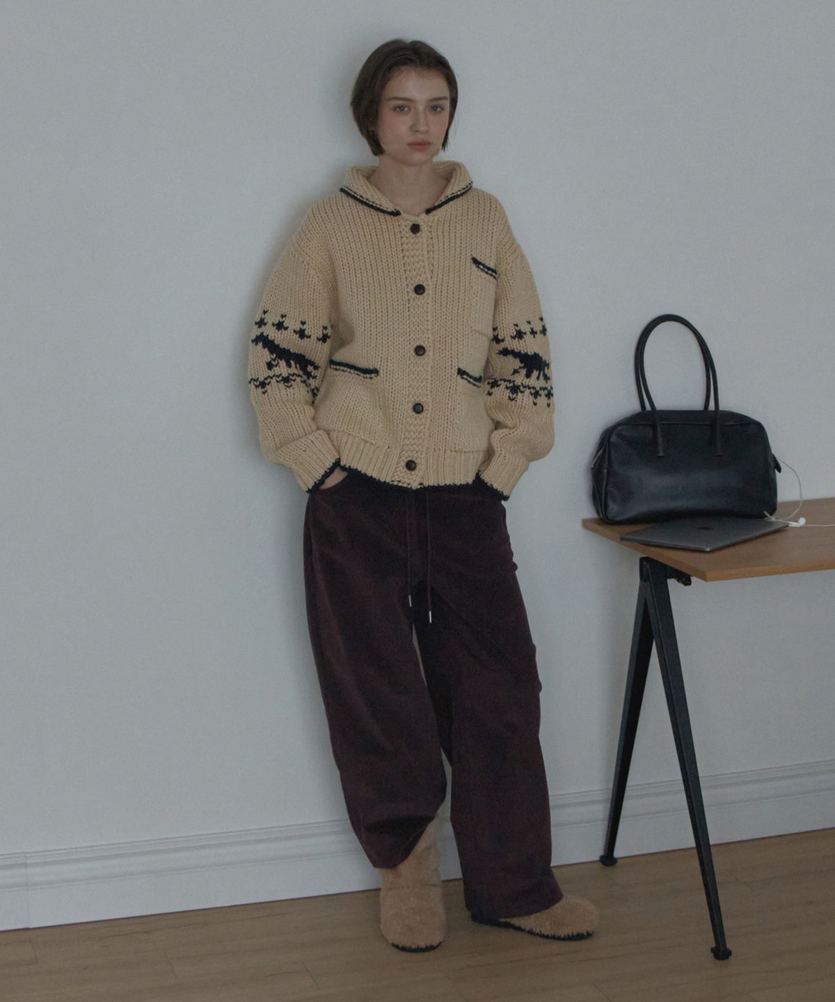 포에트서울(POETSEOUL) winter koichan cardigan_butter