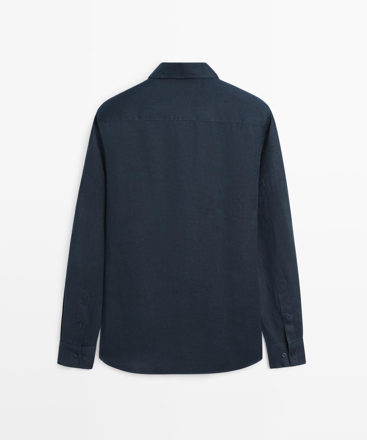 마시모두띠(MASSIMO DUTTI) 슬림 핏 100% 린넨 셔츠