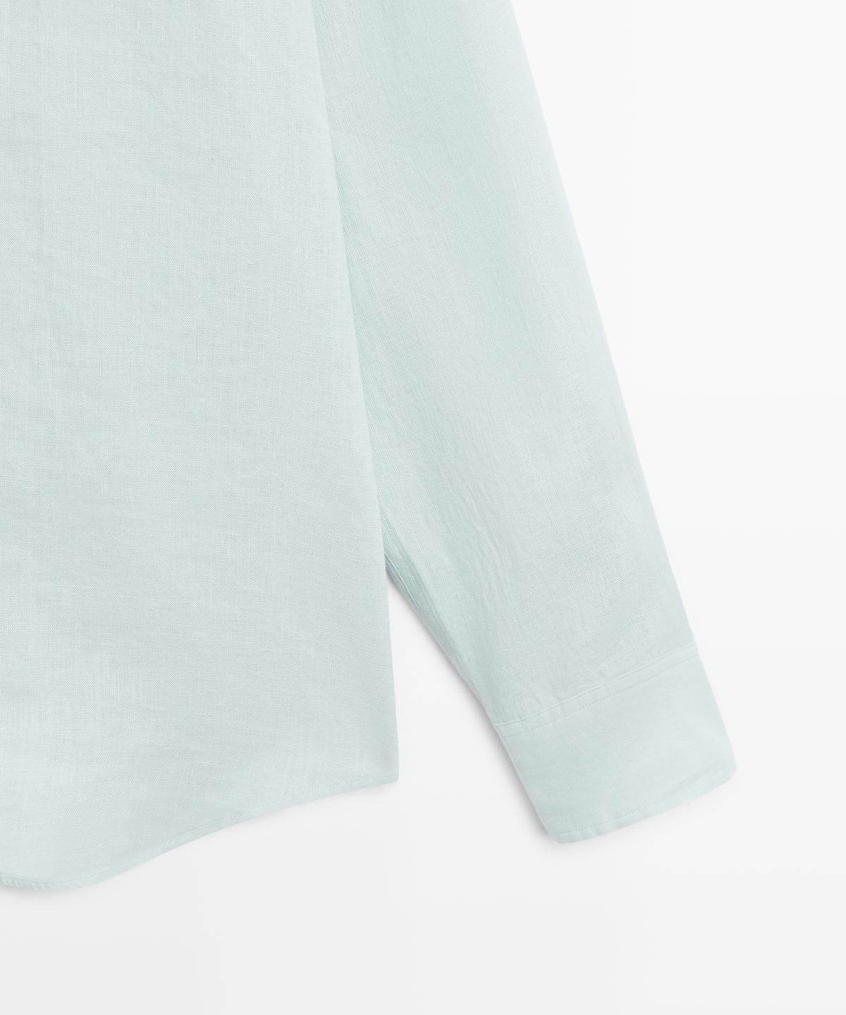 마시모두띠(MASSIMO DUTTI) 100% 린넨 슬림핏 셔츠