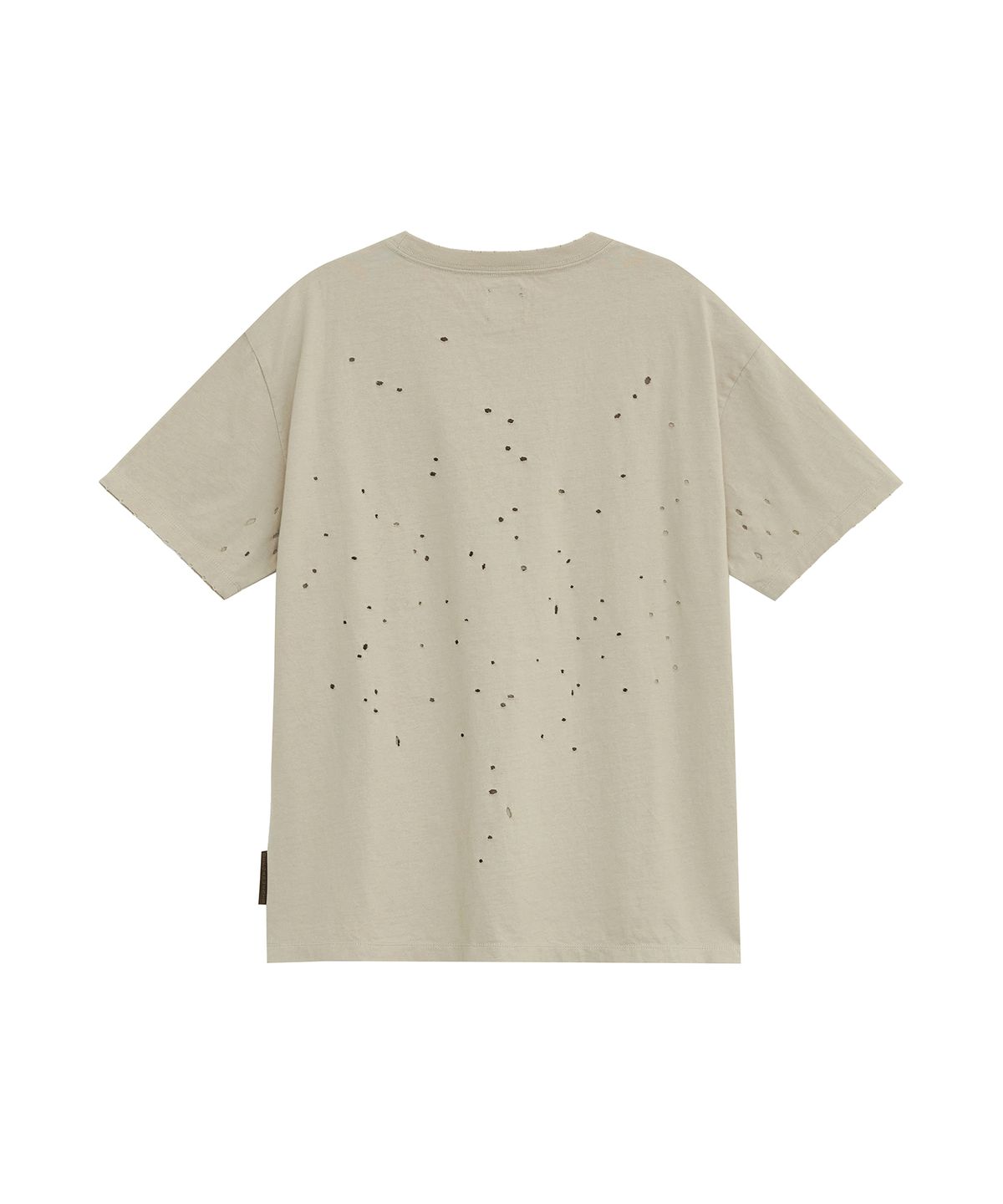 데프가먼츠(DEFGARMENTS) OLD PRINT DAMAGED T-SHIRTS [BEIGE]