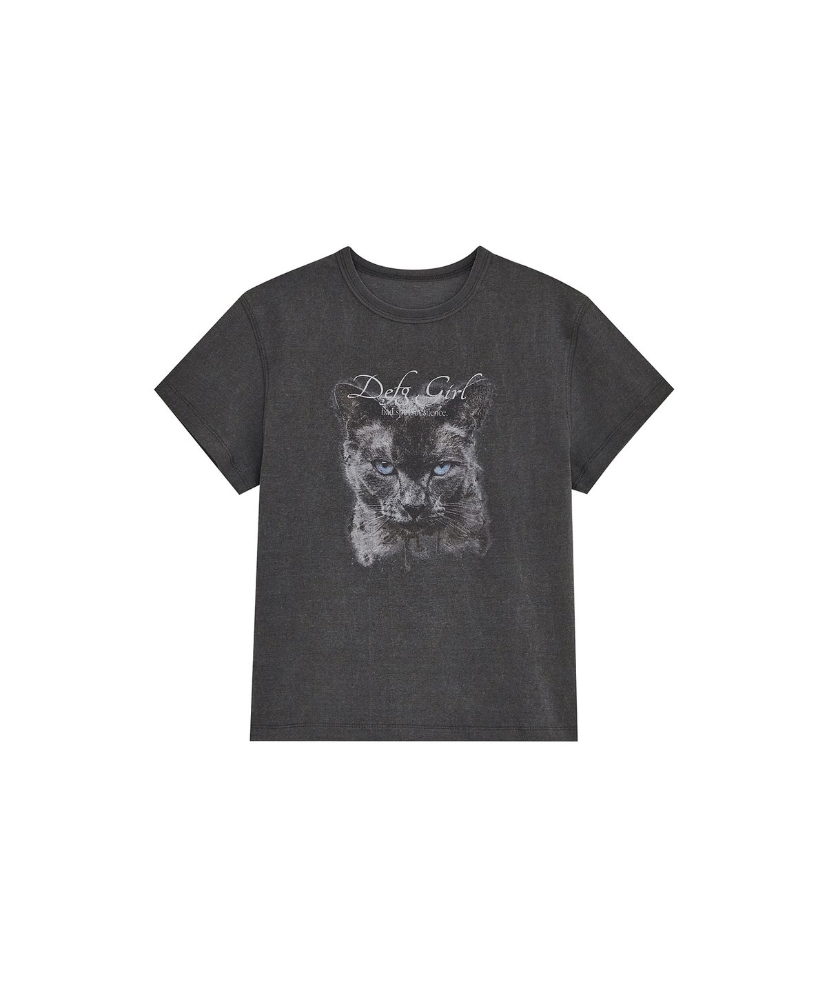 데프가먼츠(DEFGARMENTS) CAT AVA T-SHIRTS [CHARCOAL]