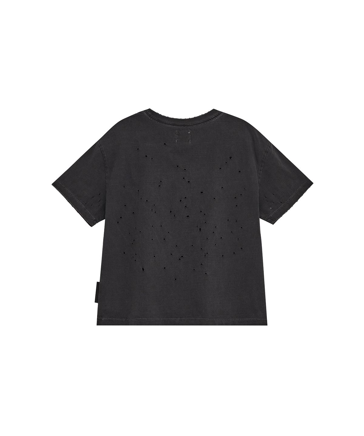 데프가먼츠(DEFGARMENTS) SMILE DAMAGED T-SHIRTS [CHARCOAL]