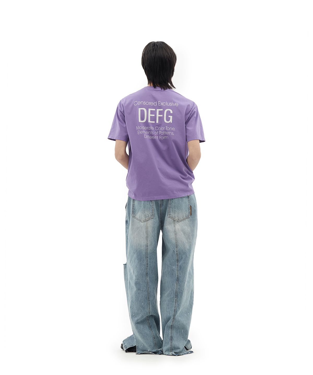 데프가먼츠(DEFGARMENTS) BIG LIP T-SHIRTS [PURPLE]