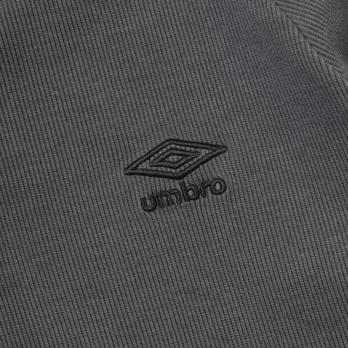 엄브로(UMBRO) 골지 후디 긴팔 티셔츠 차콜 UR122CRL31