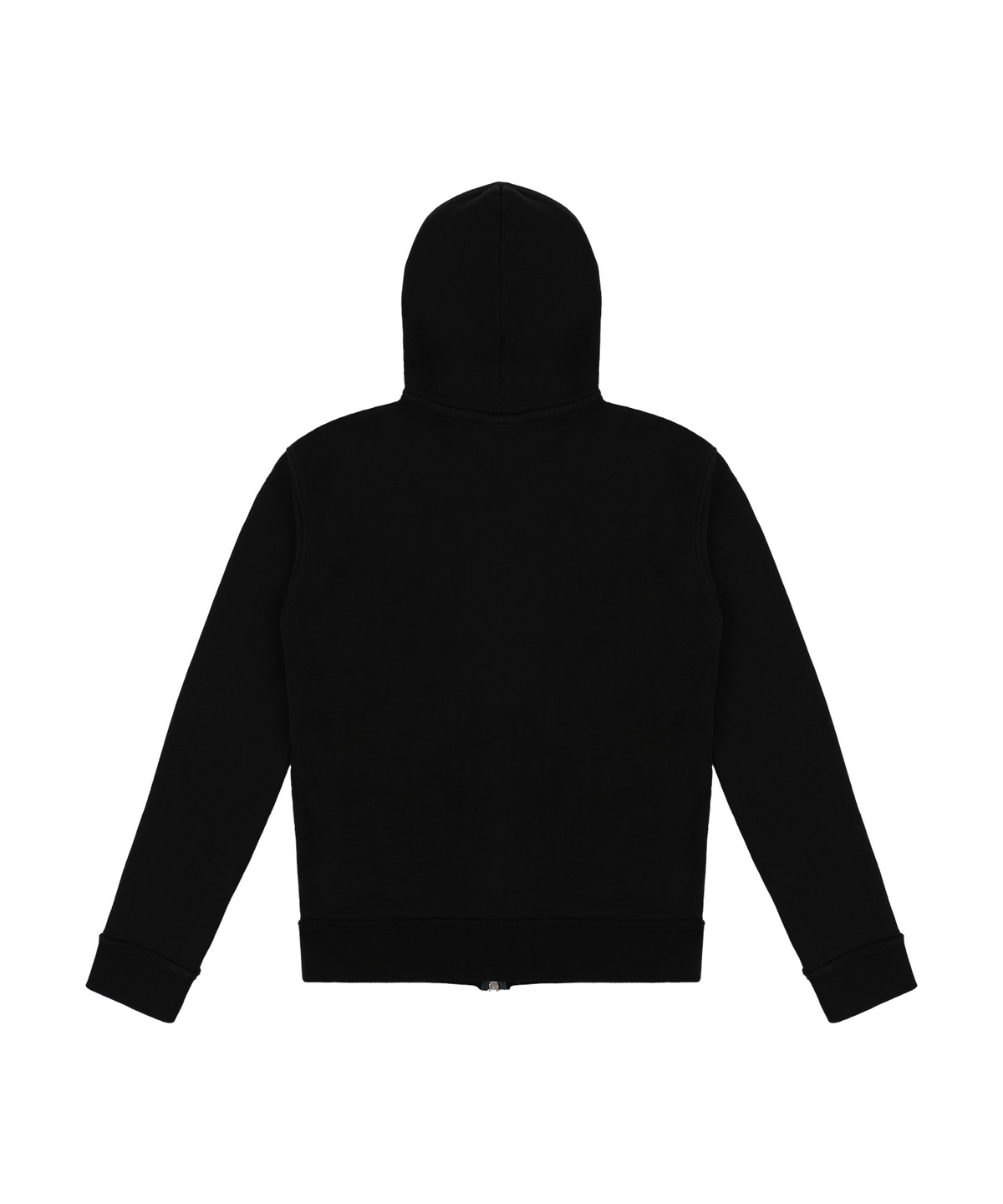 본엑스(BORNX) Washed Appliqué Hooded Zip-Up (Black)