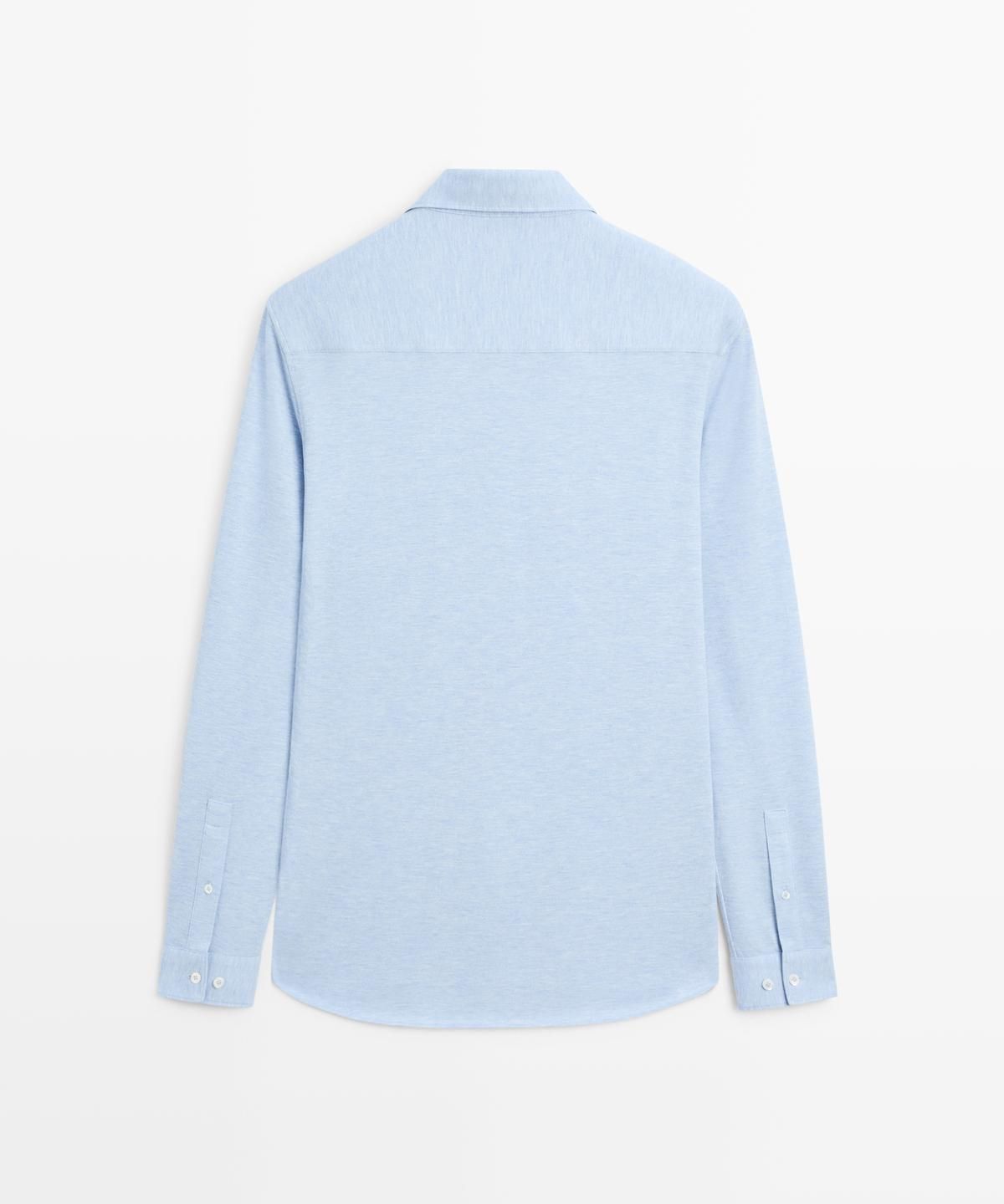 마시모두띠(MASSIMO DUTTI) 레귤러핏 멜란지 셔츠