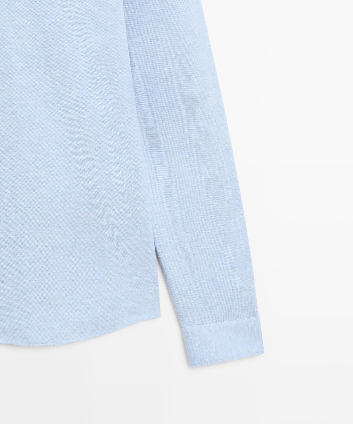 마시모두띠(MASSIMO DUTTI) 레귤러핏 멜란지 셔츠
