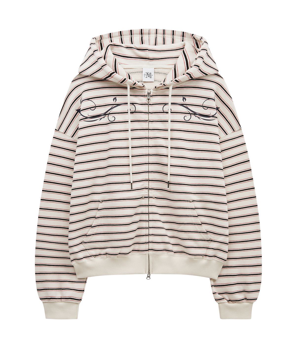 미드나잇 무브(MIDNIGHT MOVE) set st hood zip up (ivory)