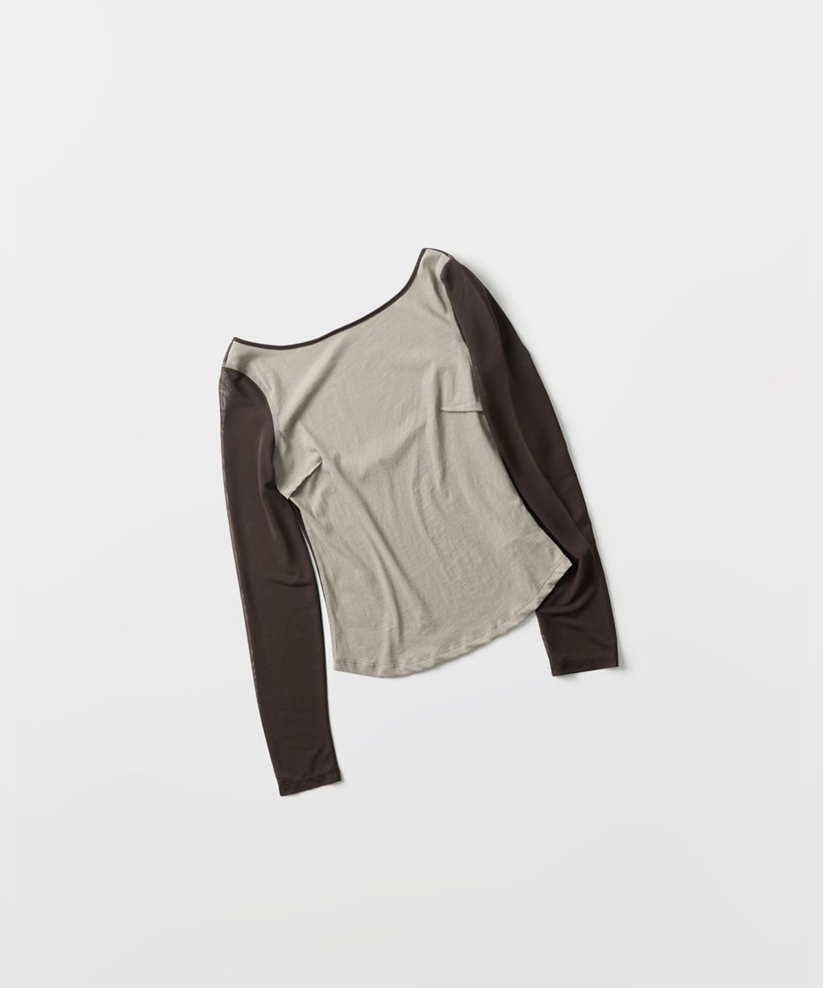 베르소(VERSO) Sheer Layered Sleeve Top