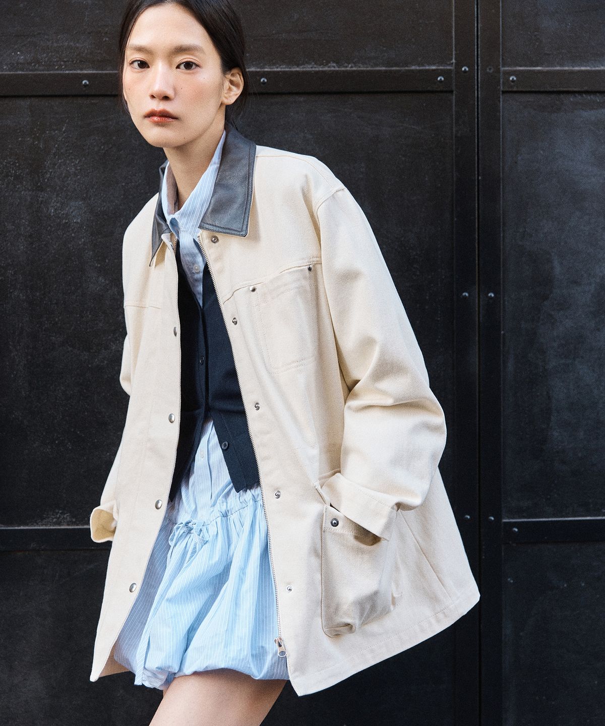 미쏘(MIXXO) 스트링 워크자켓_MIWJKG32PC