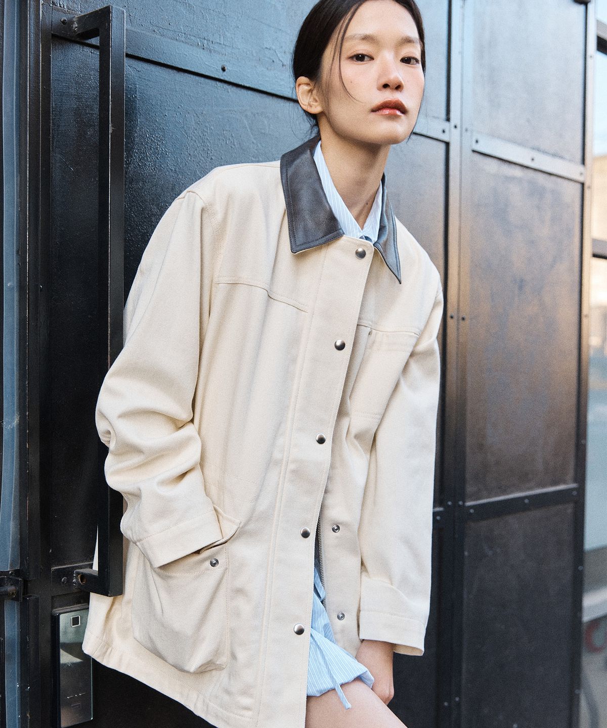 미쏘(MIXXO) 스트링 워크자켓_MIWJKG32PC