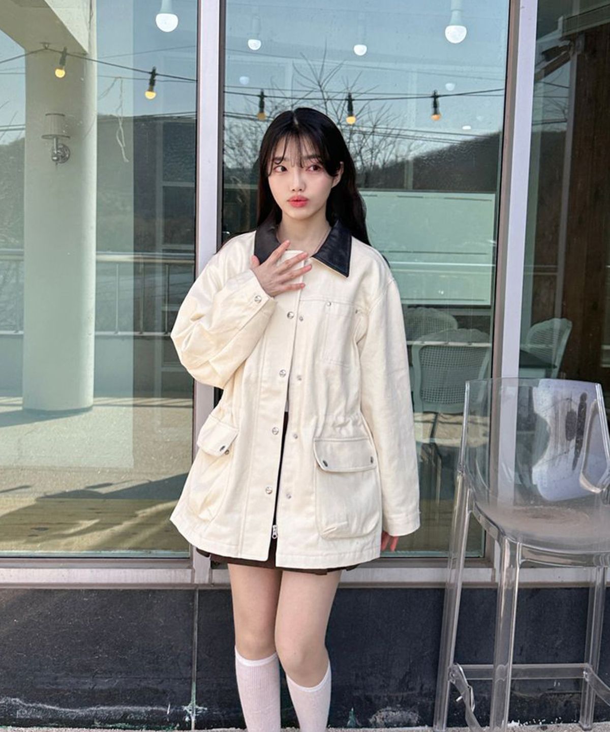 미쏘(MIXXO) 스트링 워크자켓_MIWJKG32PC