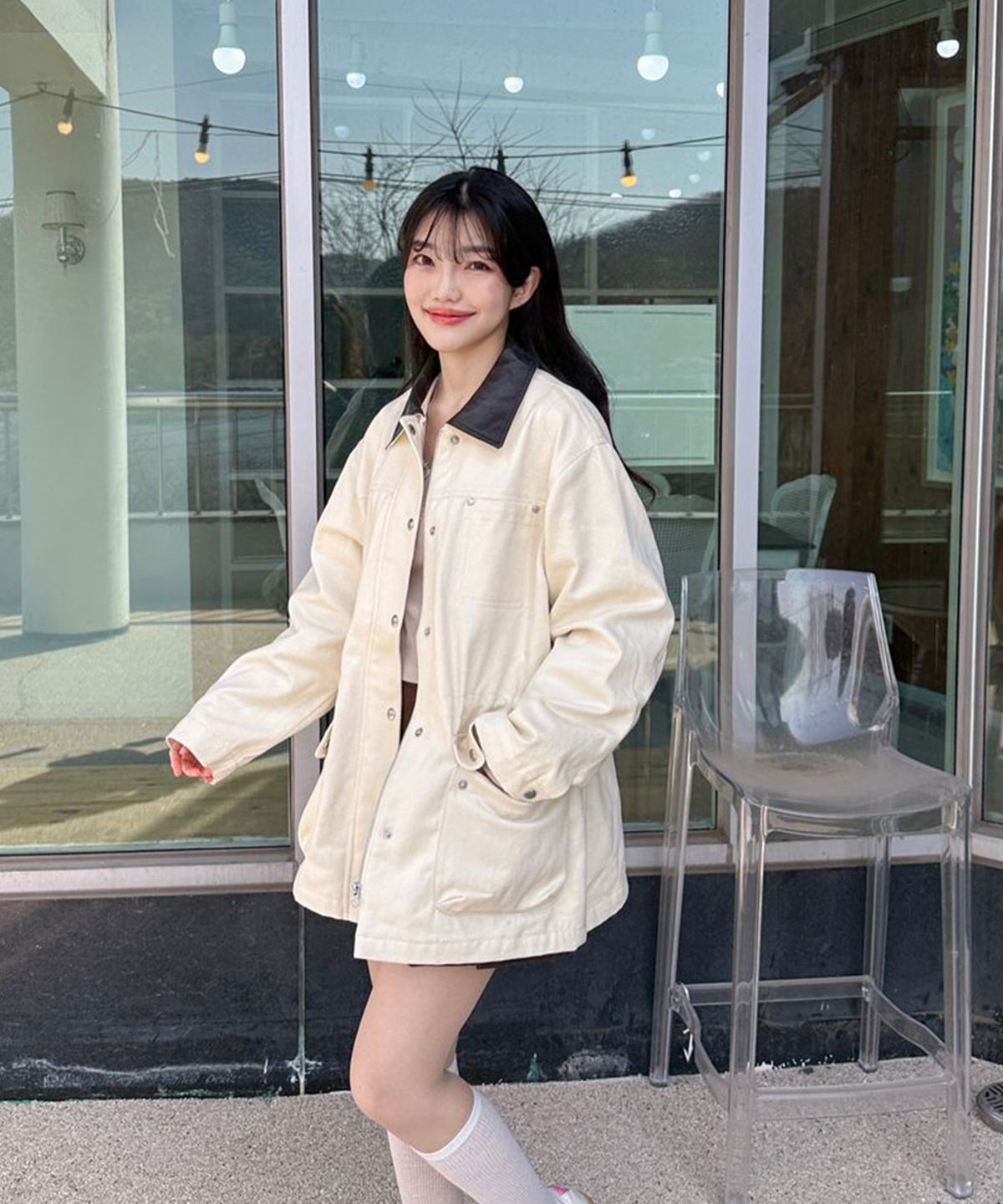 미쏘(MIXXO) 스트링 워크자켓_MIWJKG32PC
