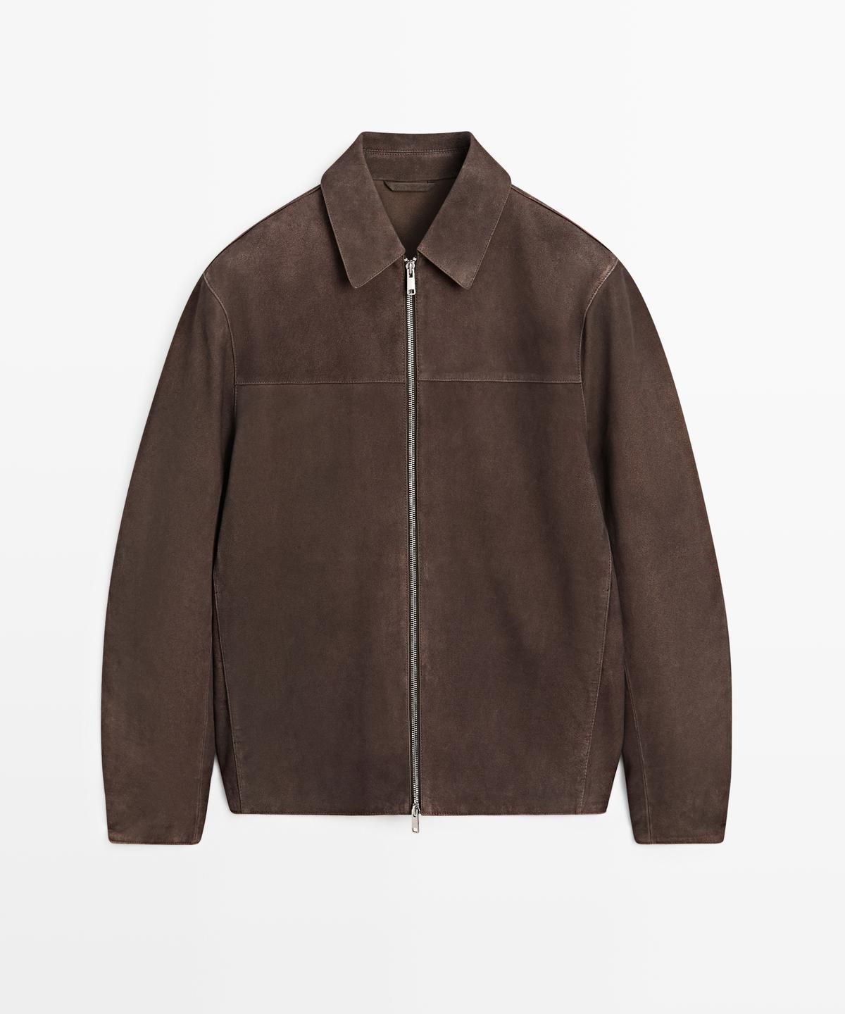 마시모두띠(MASSIMO DUTTI) 스웨이드 레더 재킷