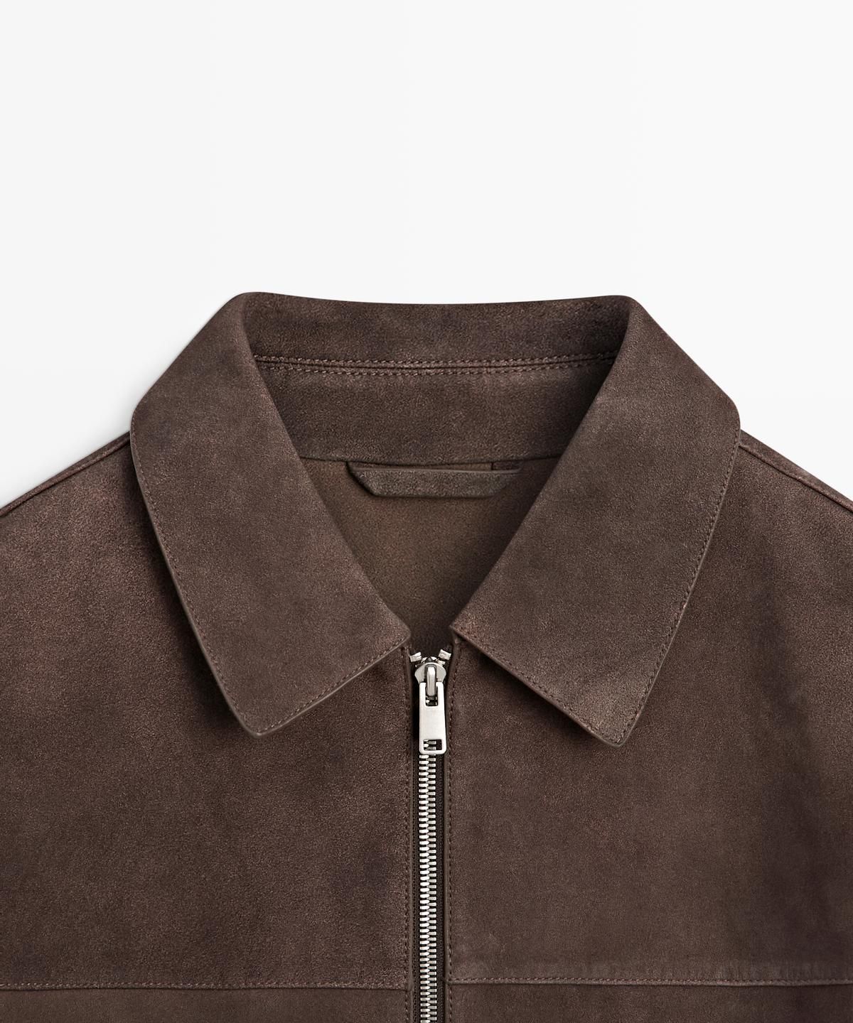 마시모두띠(MASSIMO DUTTI) 스웨이드 레더 재킷