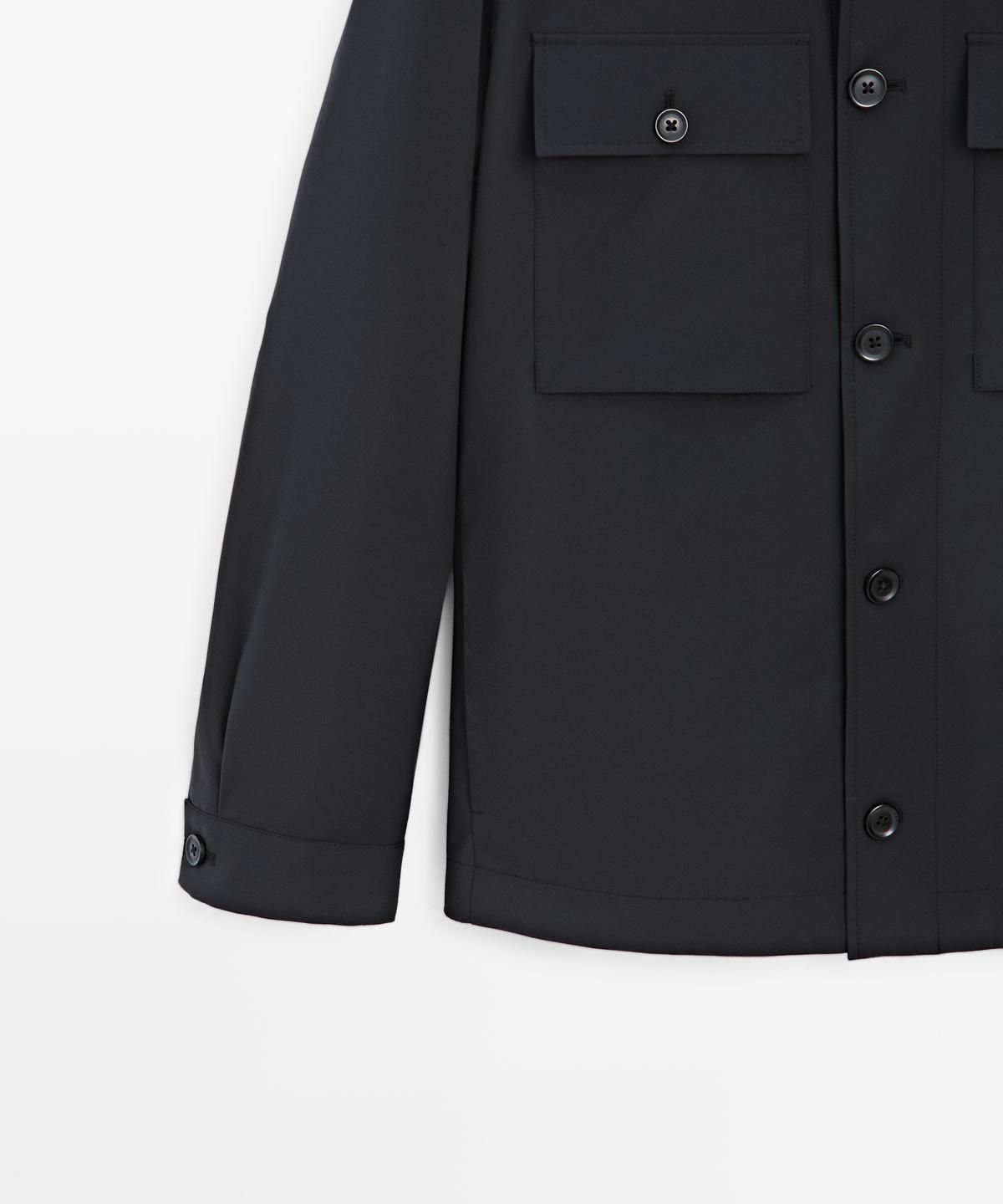마시모두띠(MASSIMO DUTTI) 포켓 디테일 크롭 자켓