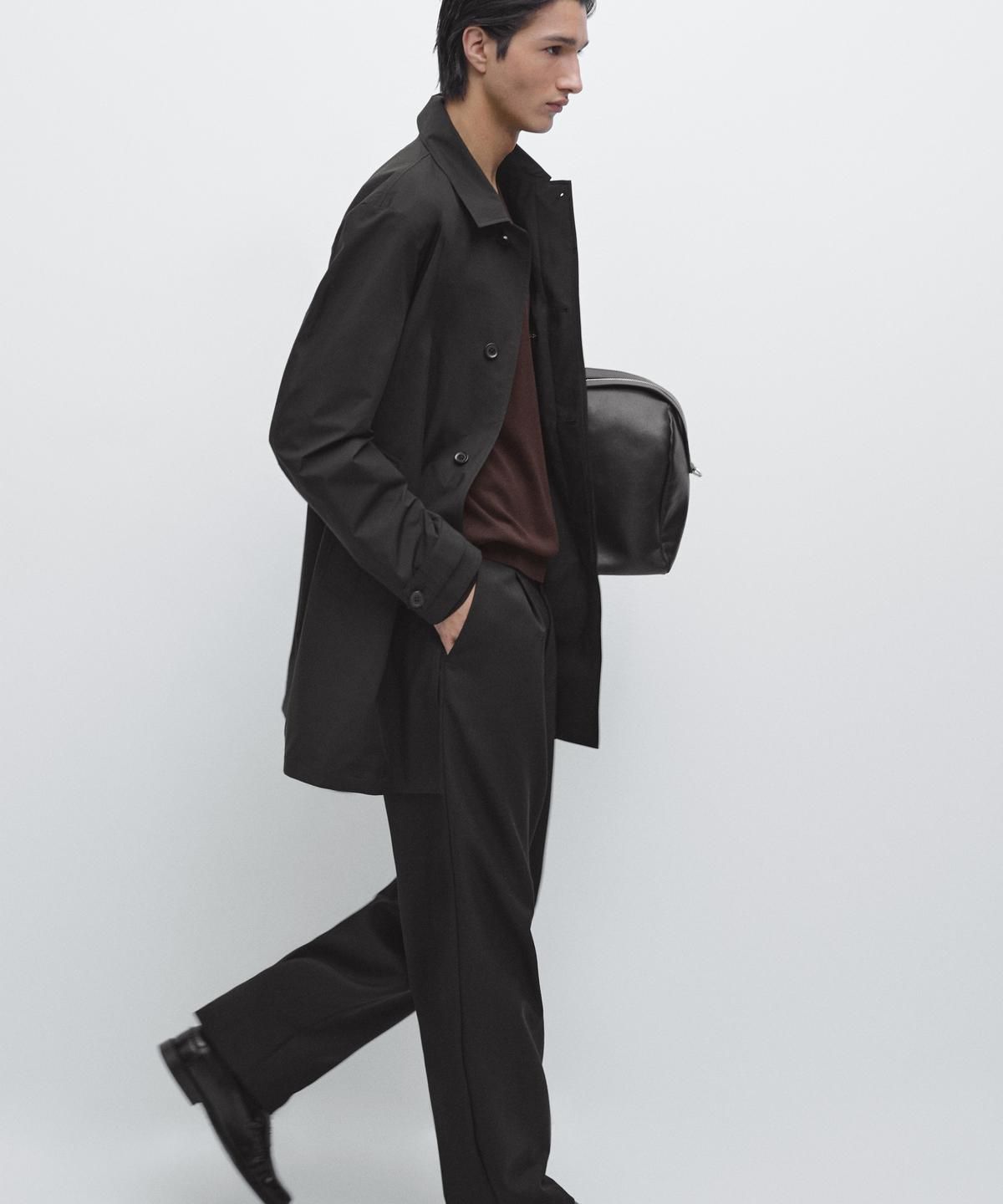 마시모두띠(MASSIMO DUTTI) 라이트 하이테크 패브릭 파카