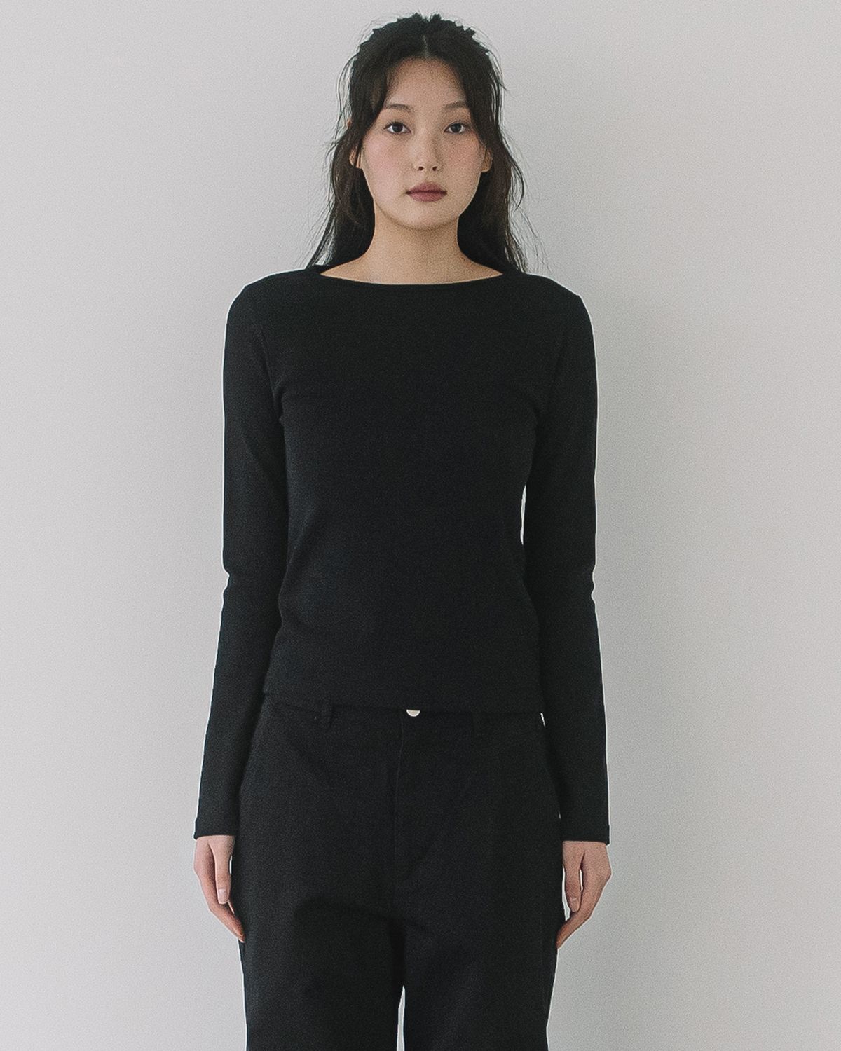 해비즘(HAVISM) (2PACK)GOLJI BOAT NECK L/S TEE(9COLOR)