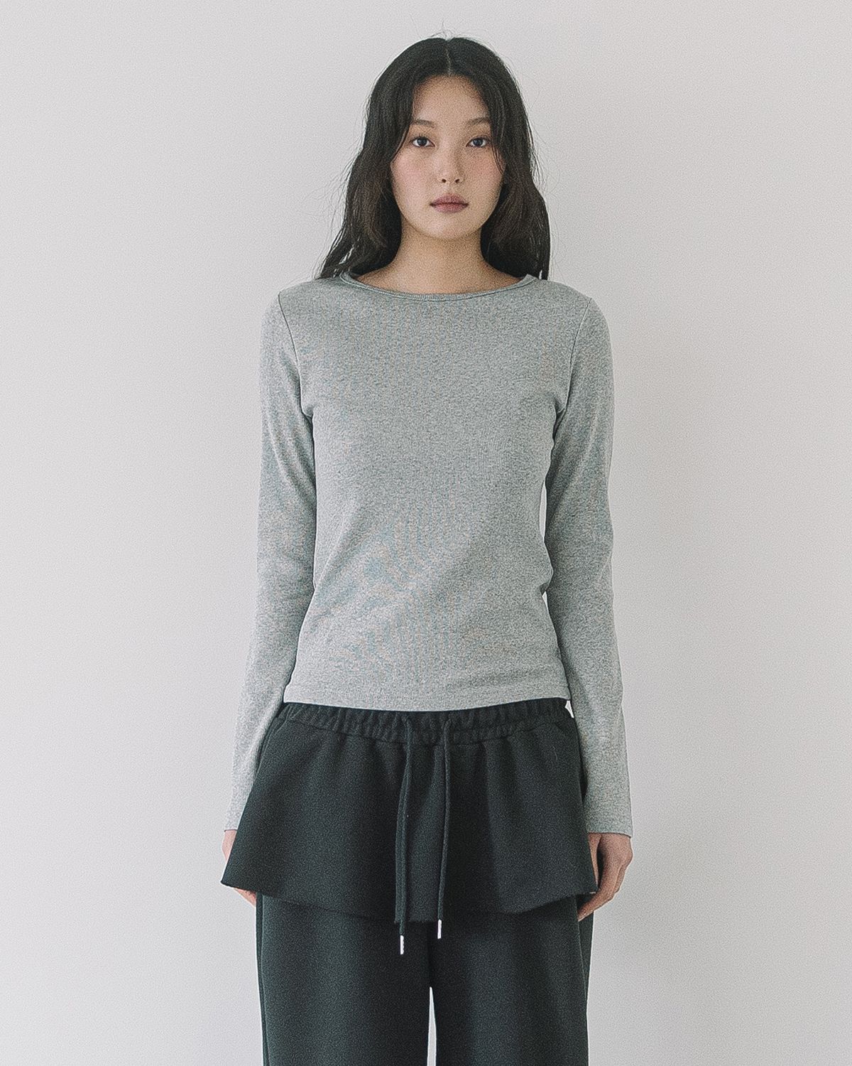 해비즘(HAVISM) (2PACK)GOLJI BOAT NECK L/S TEE(9COLOR)