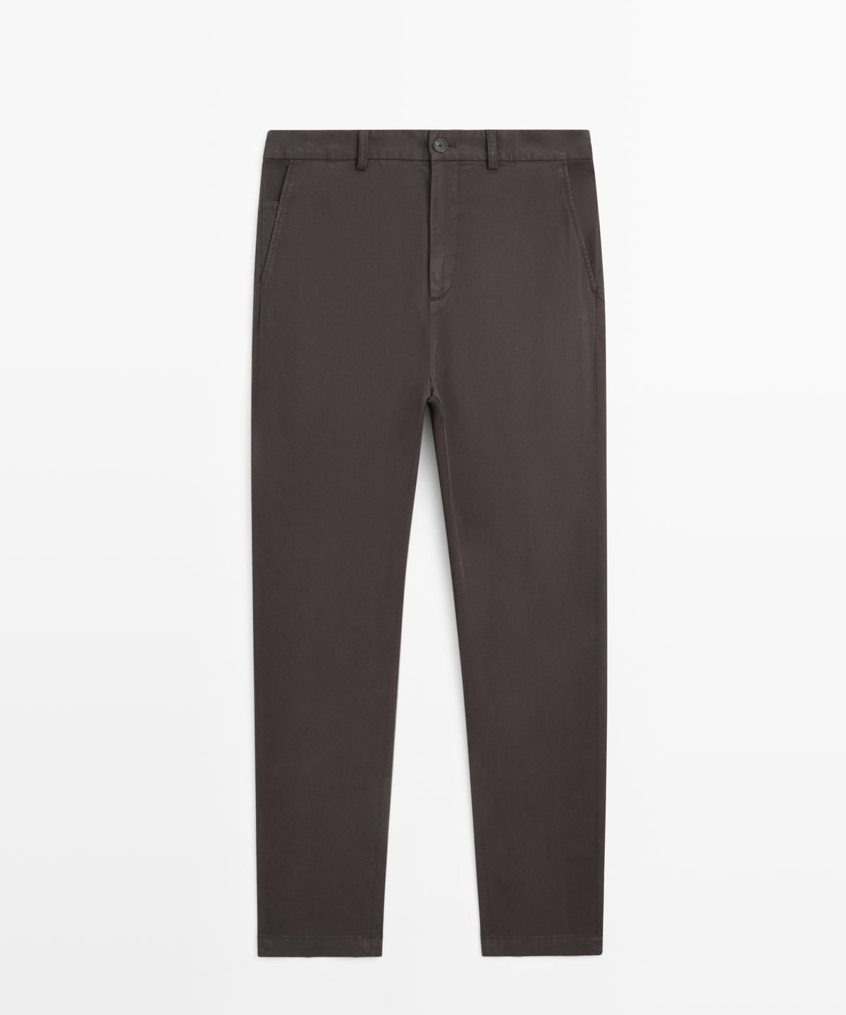 마시모두띠(MASSIMO DUTTI) 코튼 블렌드 조거핏 팬츠