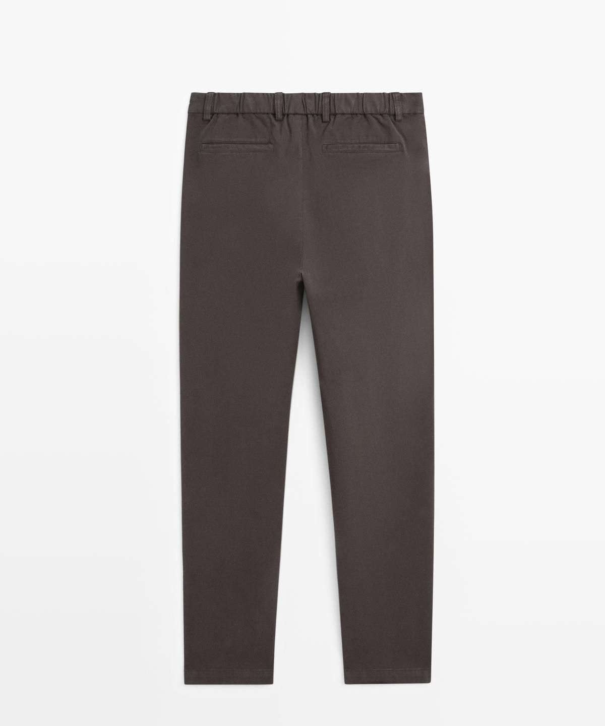 마시모두띠(MASSIMO DUTTI) 코튼 블렌드 조거핏 팬츠