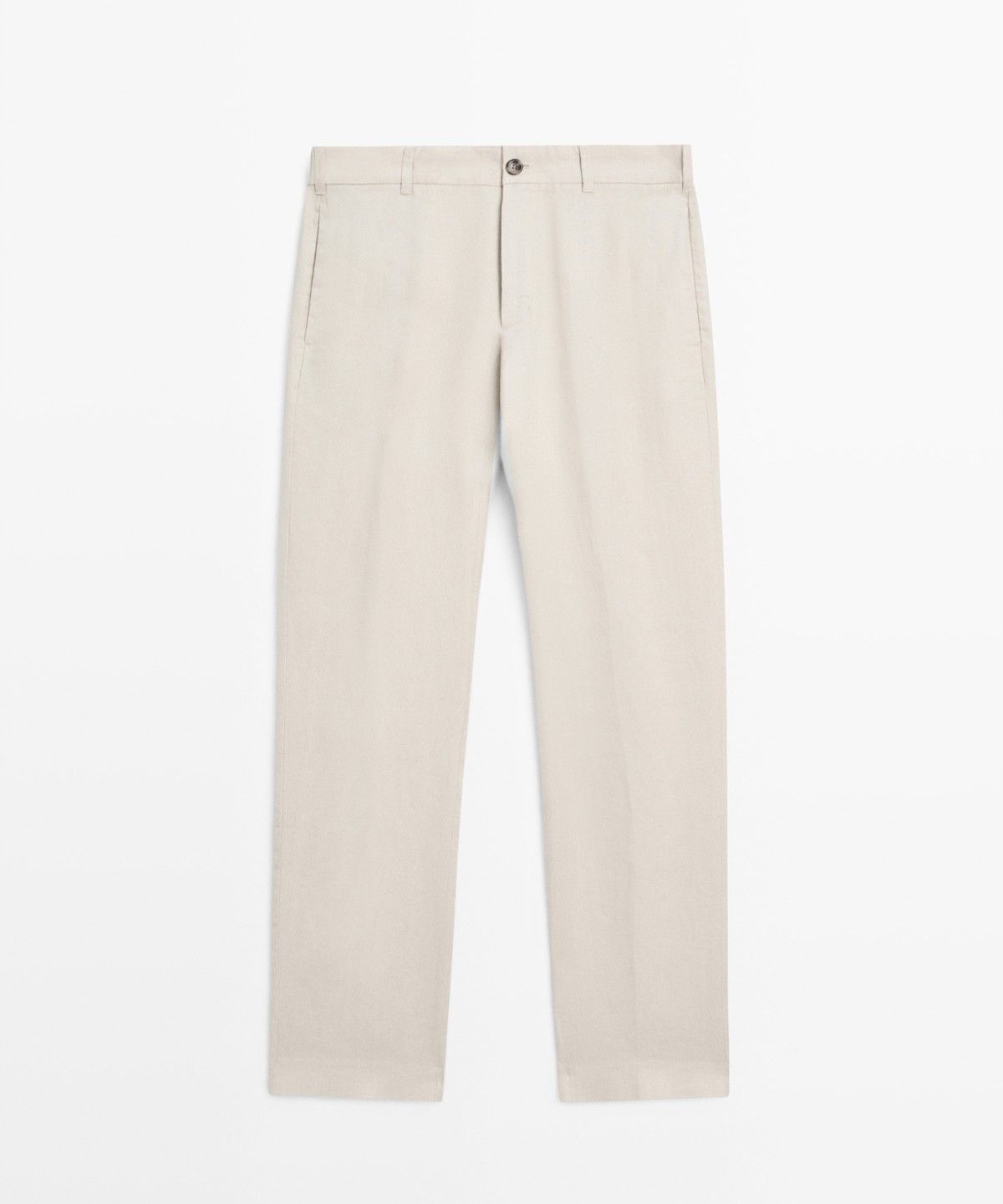 마시모두띠(MASSIMO DUTTI) 테이퍼드 핏 린넨 팬츠