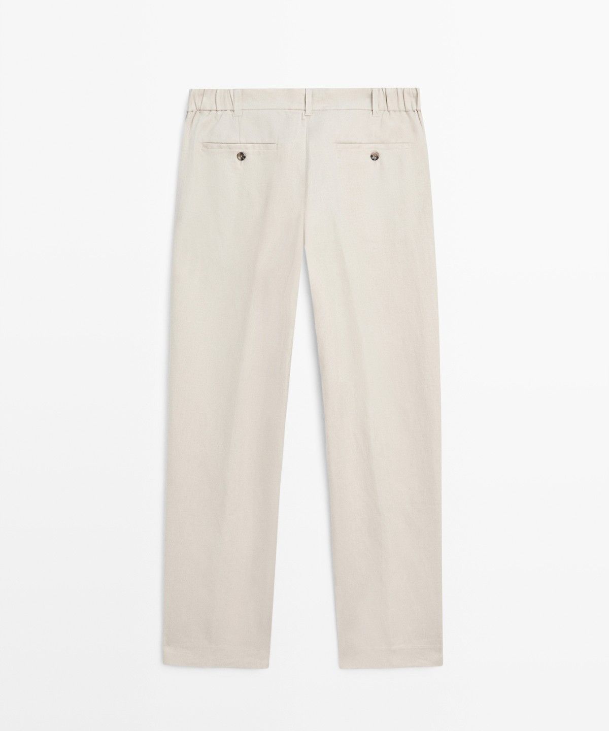 마시모두띠(MASSIMO DUTTI) 테이퍼드 핏 린넨 팬츠