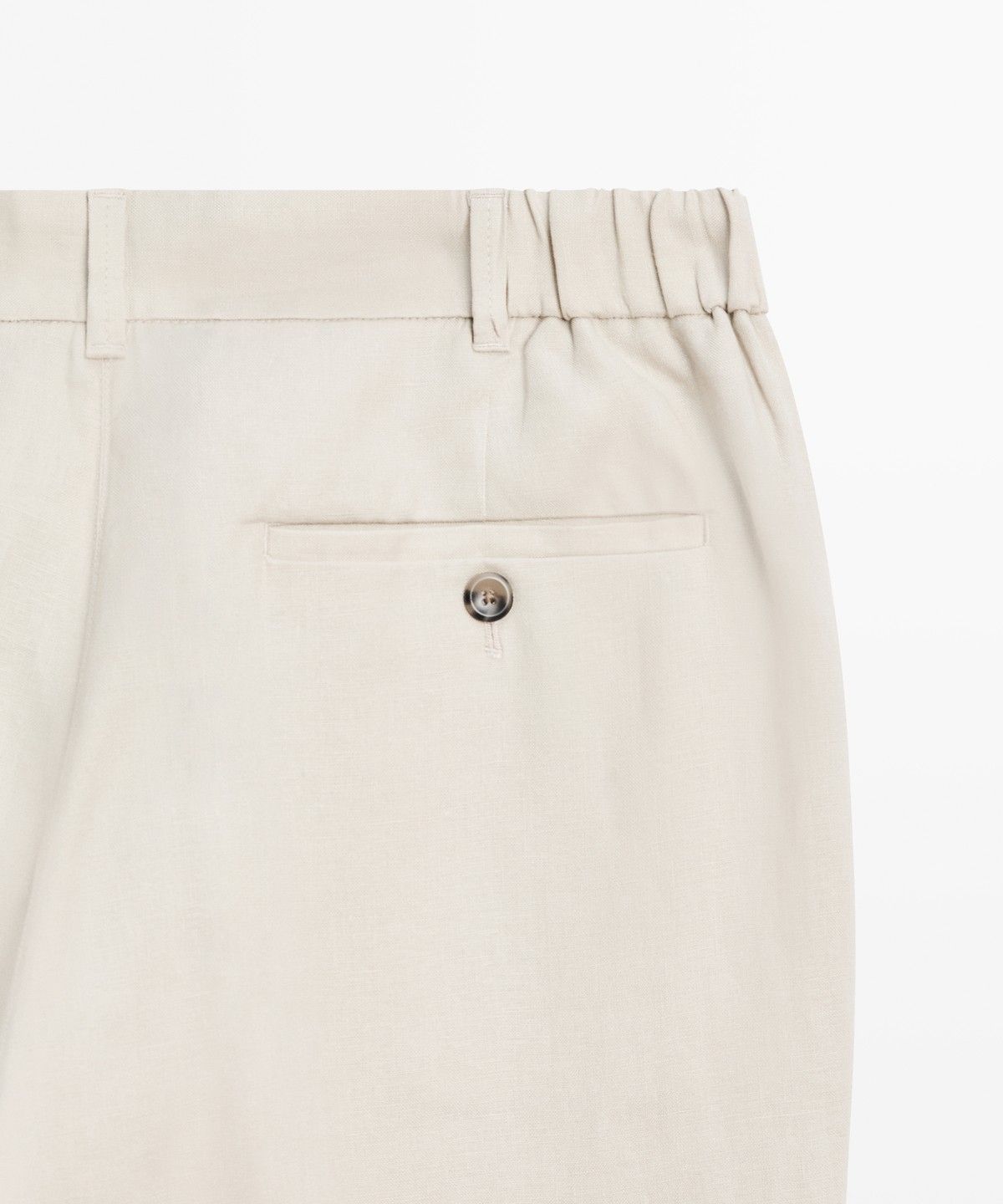 마시모두띠(MASSIMO DUTTI) 테이퍼드 핏 린넨 팬츠