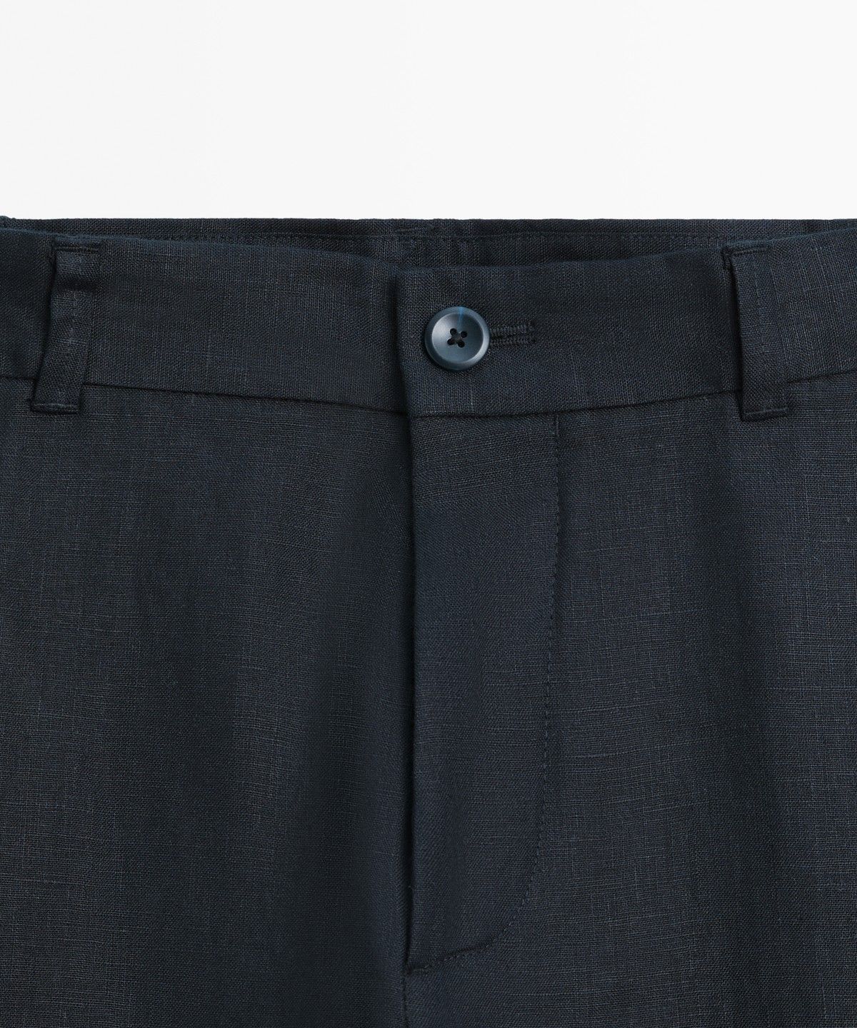 마시모두띠(MASSIMO DUTTI) 테이퍼드 핏 린넨 팬츠