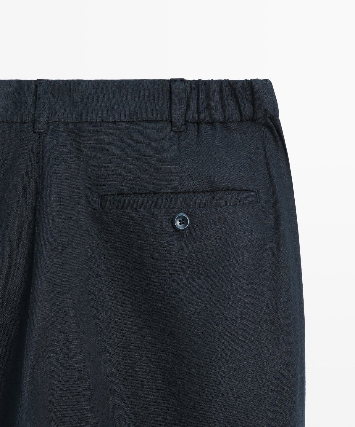 마시모두띠(MASSIMO DUTTI) 테이퍼드 핏 린넨 팬츠