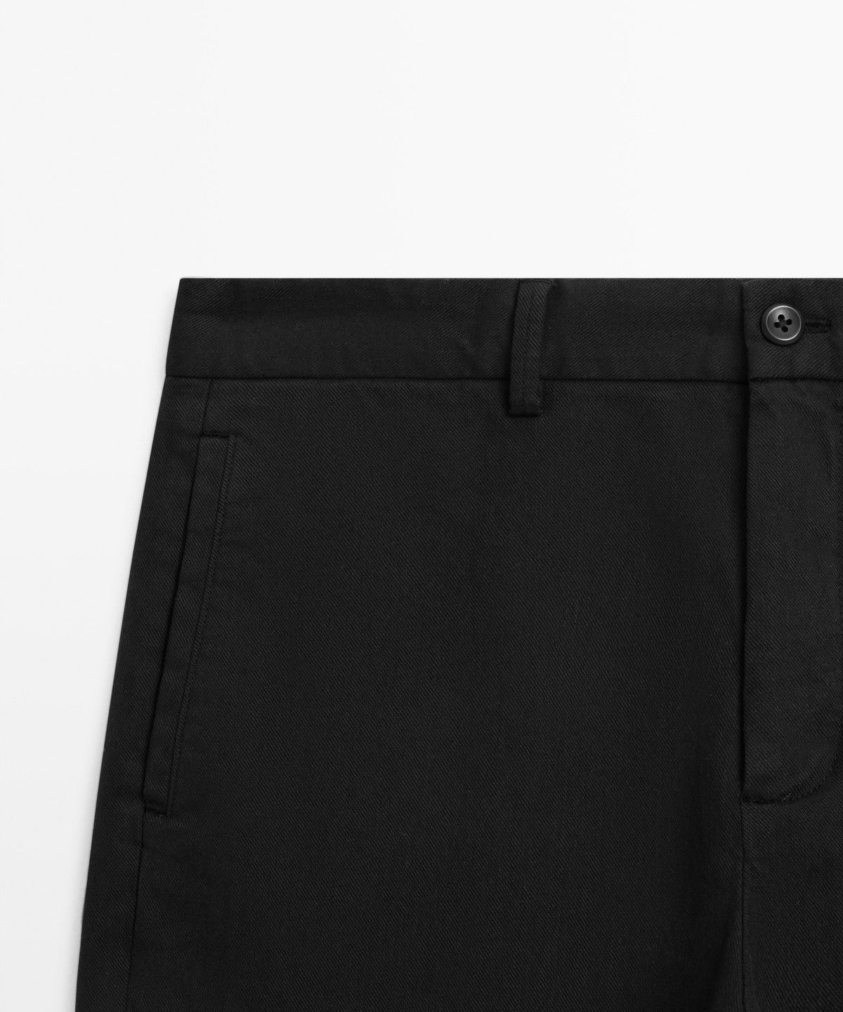 마시모두띠(MASSIMO DUTTI) 테이퍼드 핏 린넨 팬츠