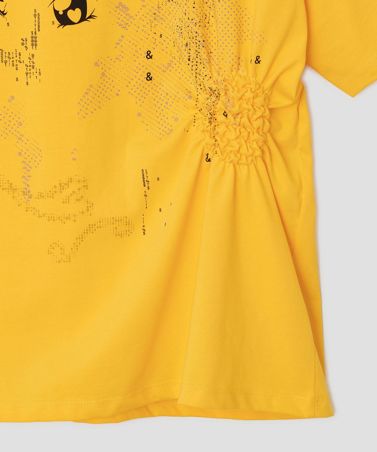 타입서비스(TYPESERVICE) Scattered Ruched Top [Yellow]