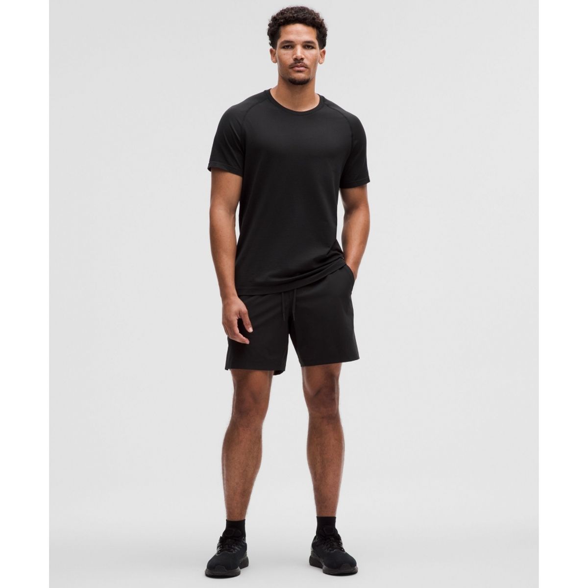 룰루레몬(LULULEMON) 메탈 벤트 테크 숏슬리브 셔츠  BLK BLK